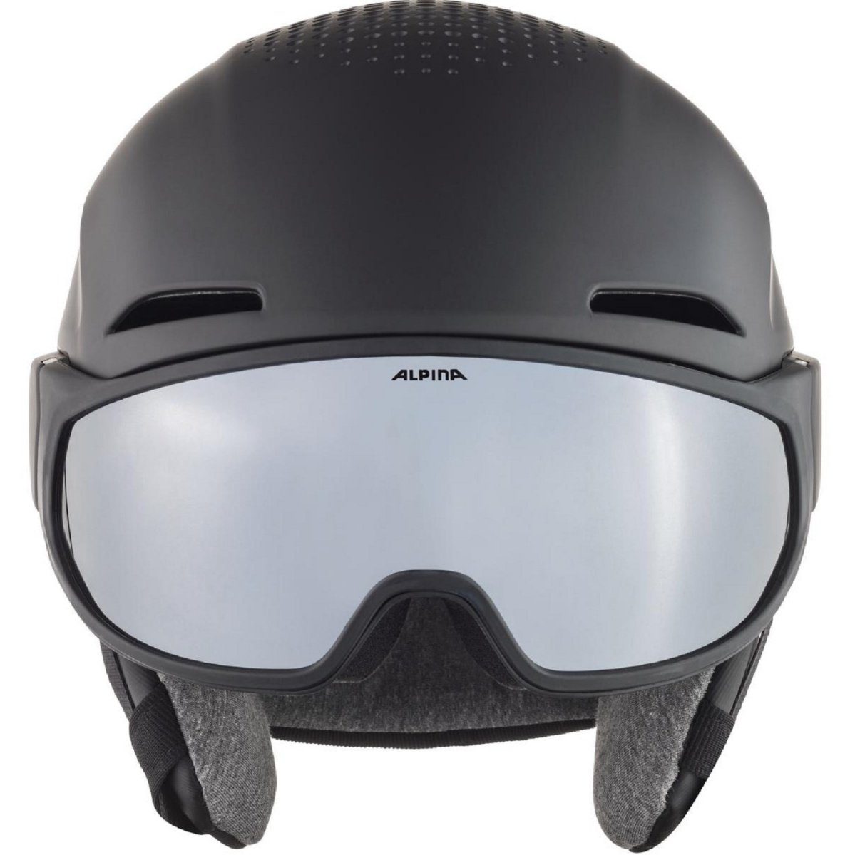 Alpina Sports Skihelm Alpina Alto Q-Lite Visier Skihelm Snowboardhelm black matt A9236