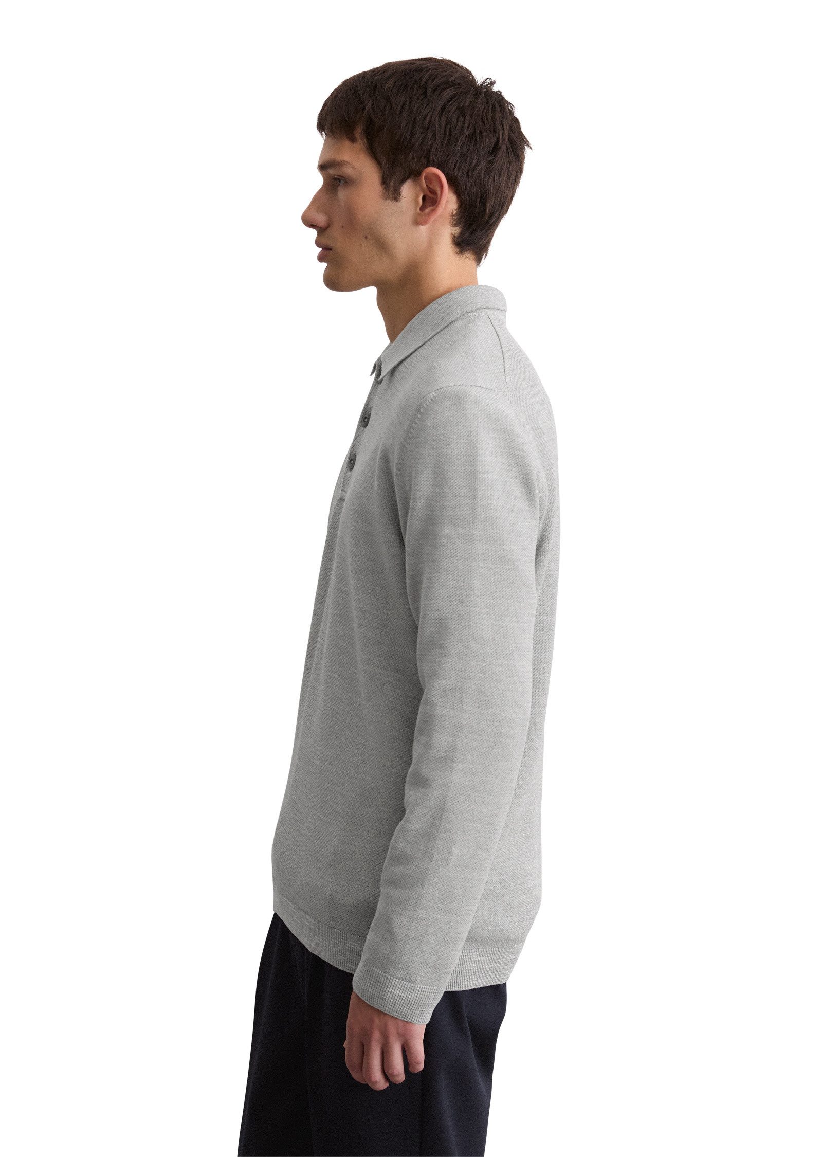 Marc O'Polo Strickpullover aus feinem Bio-Baumwoll-Piqué günstig online kaufen