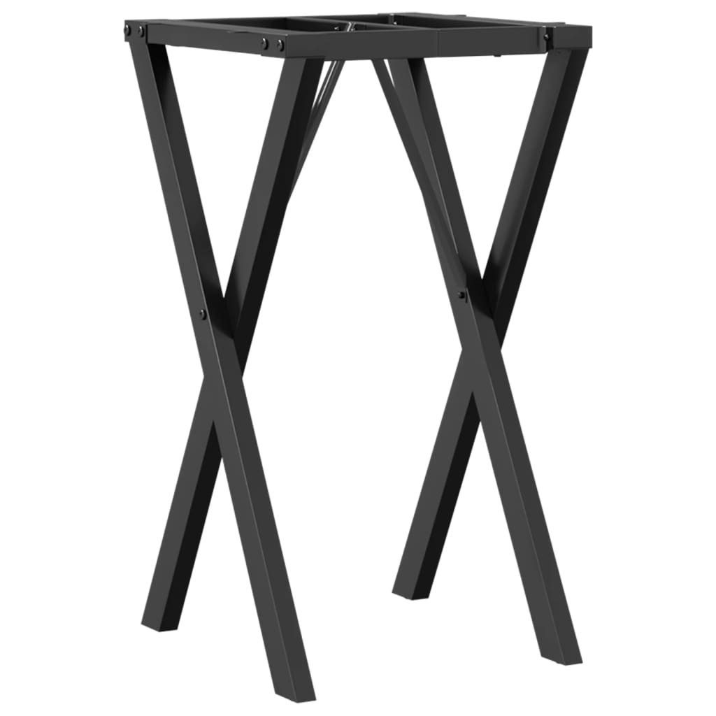 Esstisch Esstisch-Gestell in X-Form 40x40x73 cm Gusseisen
