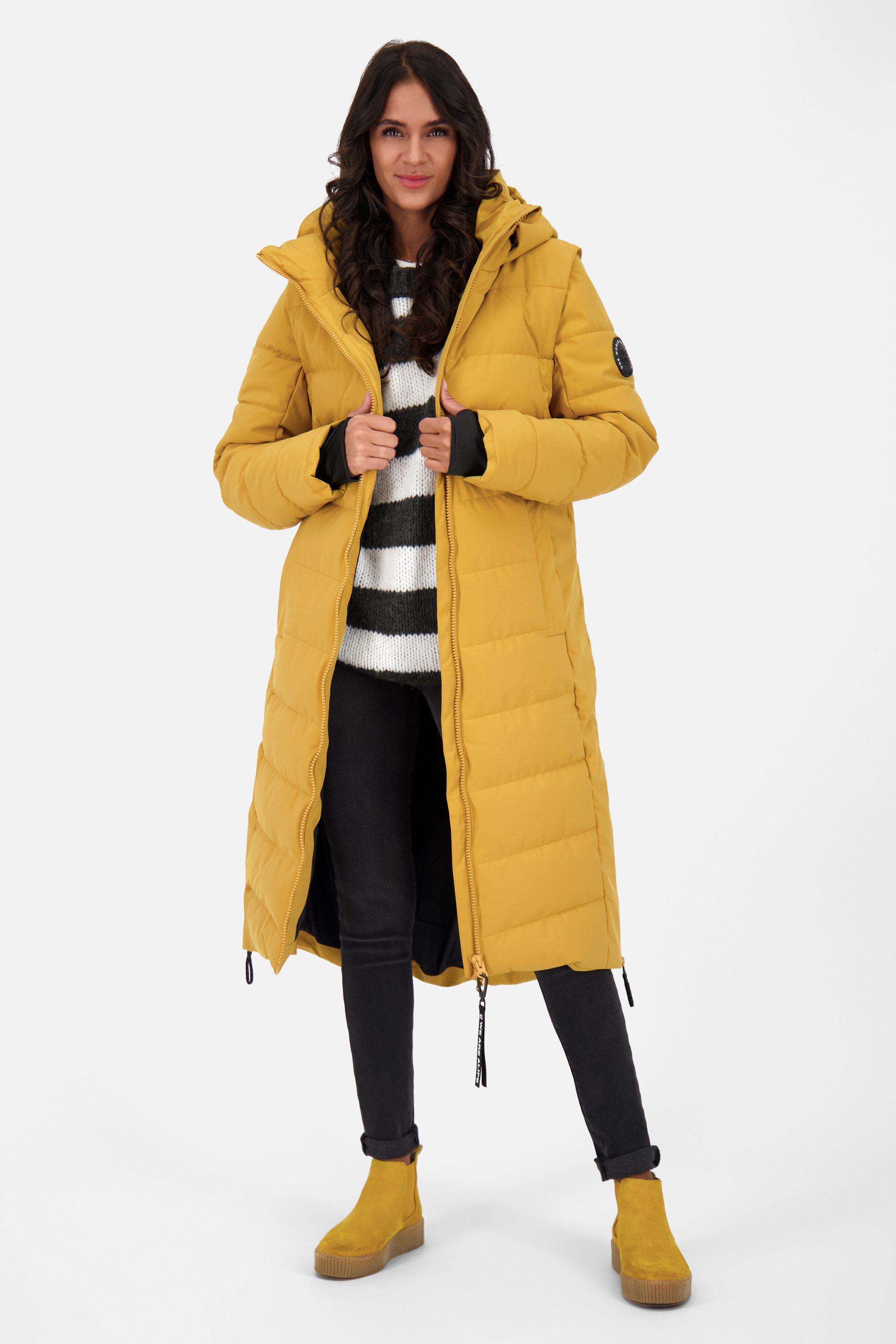 Alife & Kickin Steppjacke Nellie Steppjacke Pufferjacket Wintermantel mit Kapuze