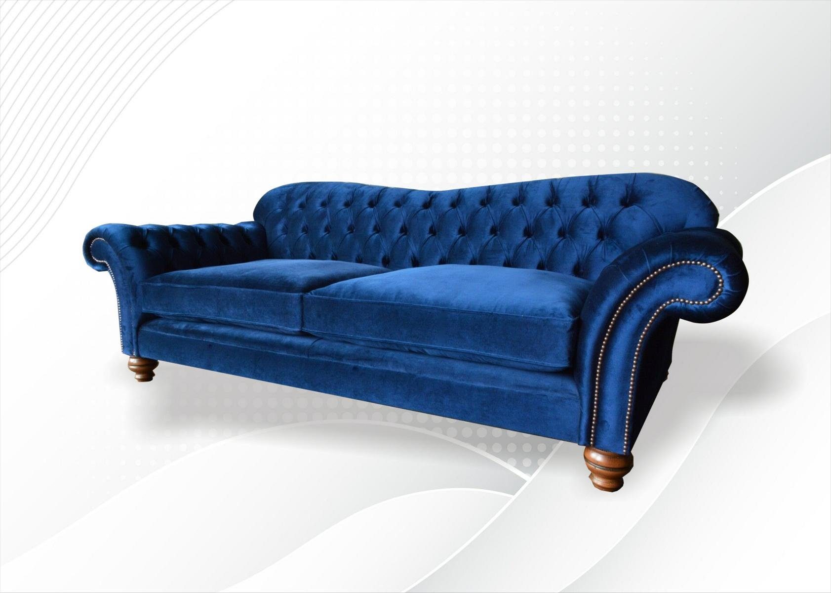 JVmoebel Chesterfield-Sofa, xxl Big Sofa Couch Chesterfield 240cm Polster Sofas 4 Sitzer