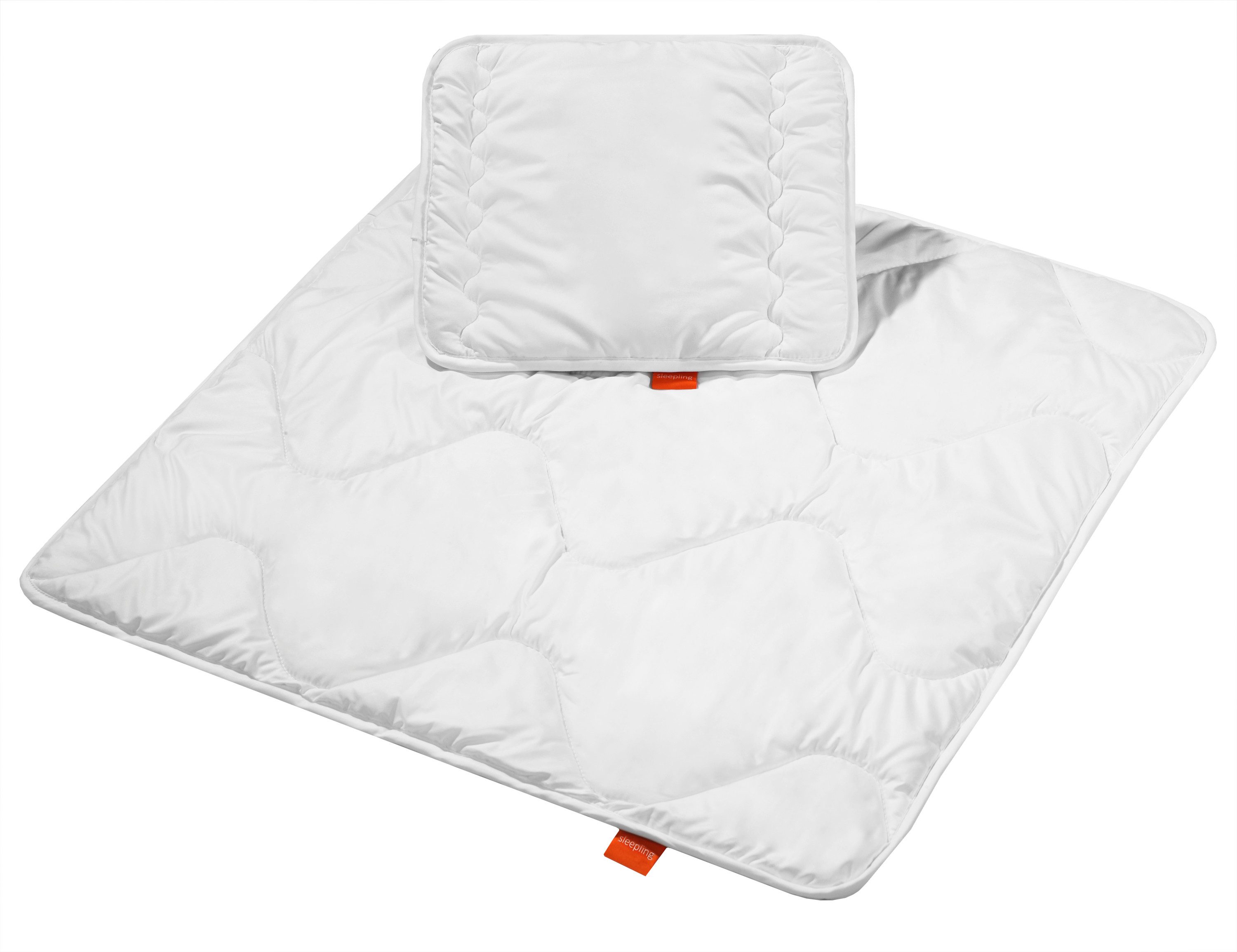 sleepling Kinderbettdecke + Microfaserkissen Babybetten Set, günstig online kaufen