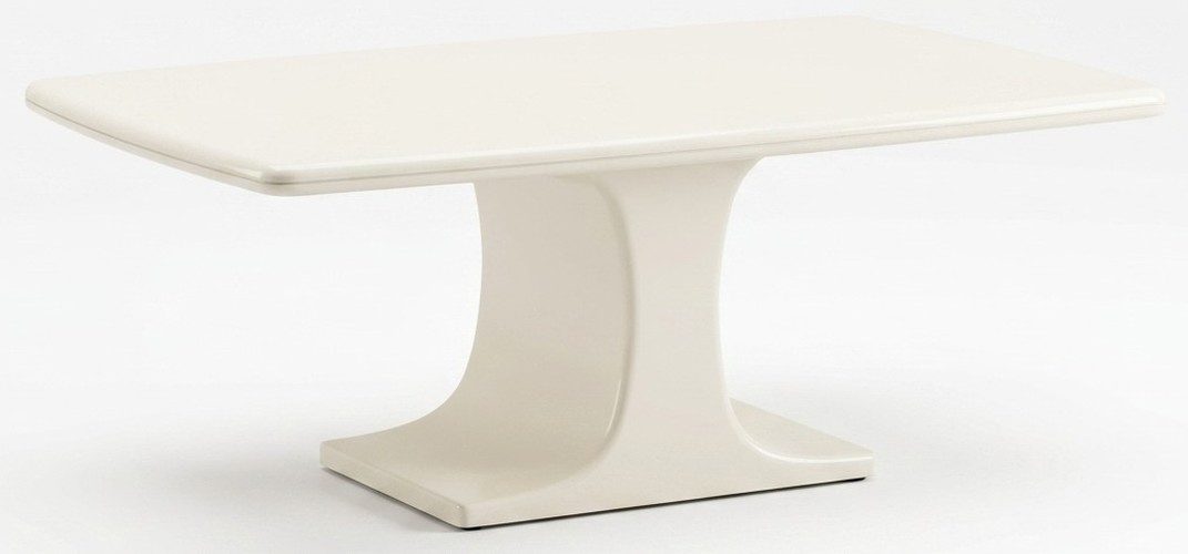 Xlmoebel Couchtisch Modern Couchtisch Weiß Holz Rechteckig Großer Wohnzimmertisch (1-tlg)