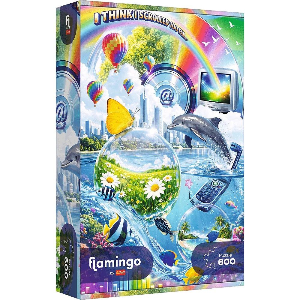 Trefl Puzzle Flamingo by Trefl Internet Chaos 600 Teile Puzzle, 600 Puzzleteile