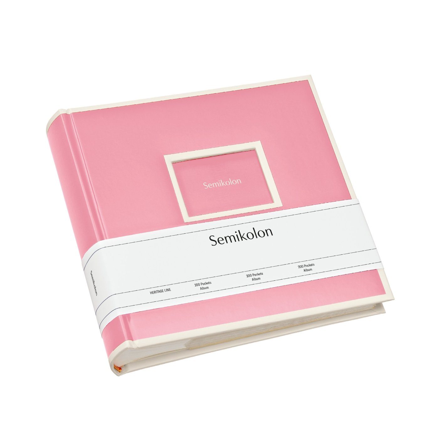 Semikolon Fotoalbum Für 200 Fotos mit dem Format 10 x 15, 100 Seiten mit je 2 Einschubtaschen flamingo