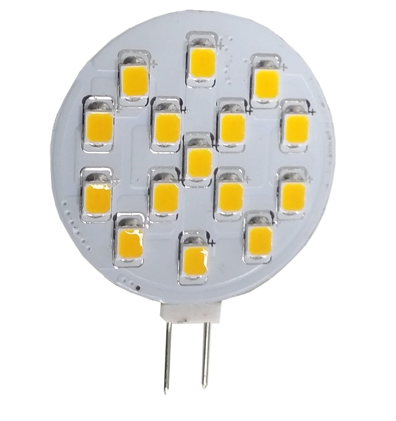 TRANGO LED-Leuchtmittel, 3er Pack G415-2.5/3 LED Leuchtmittel G4 Fassung zum Austausch G4 MR16 Halogen Leuchtmittel 12Volt AC/DC - 2.5 Watt 250 Lumen 3000K warmweiß Möbel Einbaustrahler, 3 St., Schrank Einbauleuchte, Deckenleuchte