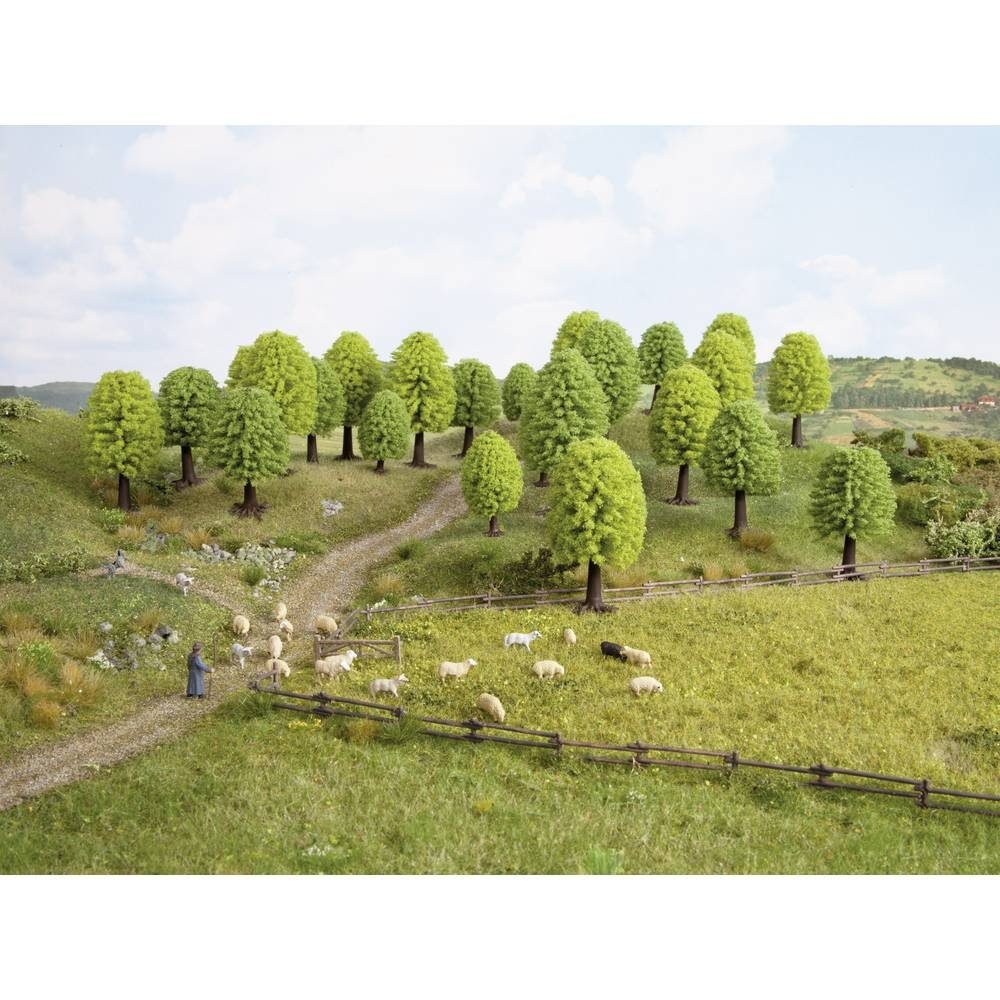 Modelleisenbahn-Baum Laubwald-Sortiment, 50teilig