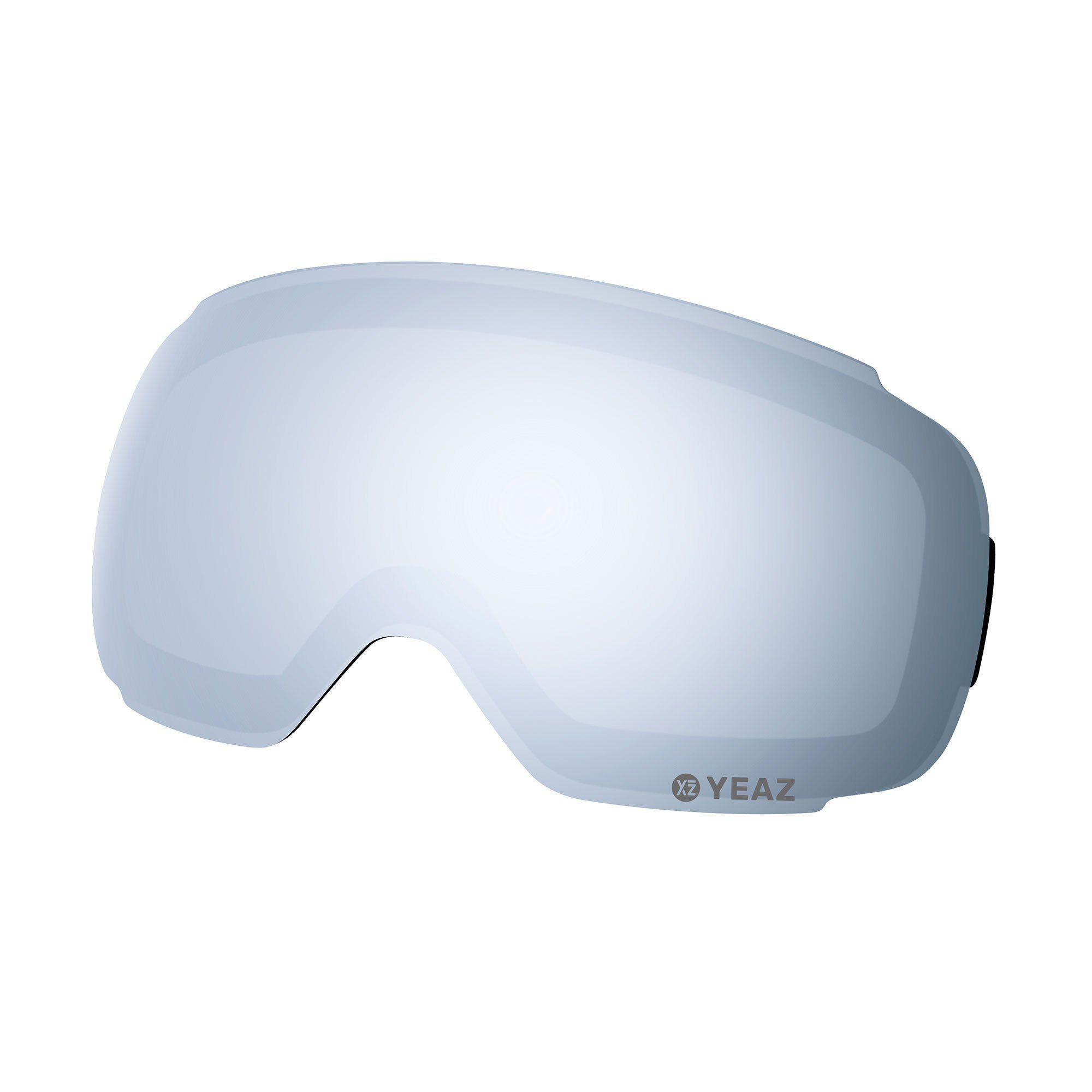 YEAZ Skibrille TWEAK-X wechselglas für ski- snowboardbrille, Magnetisches Wechselglas silber verspiegelt | Brillen