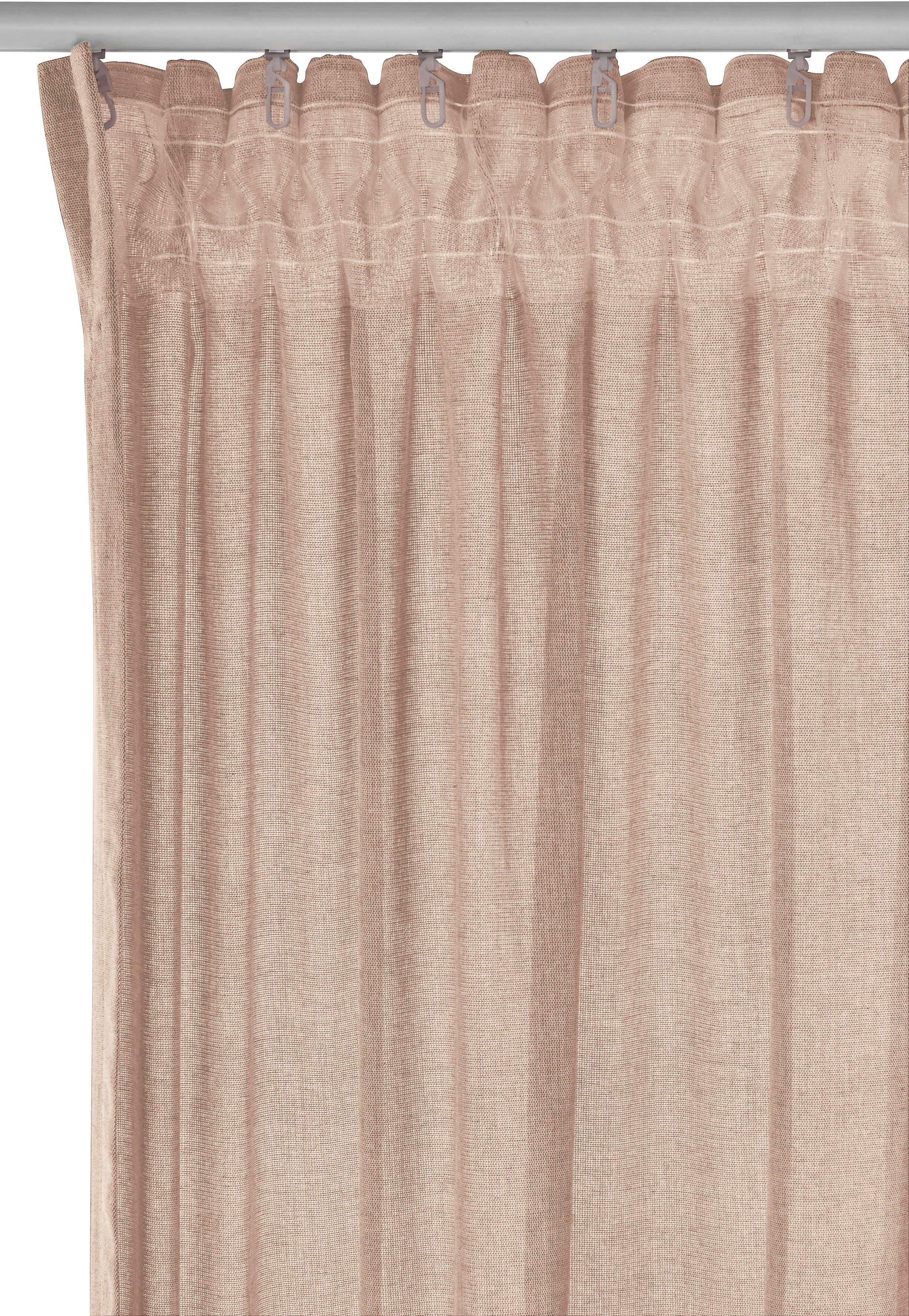 Vorhang Größen rosa St), 1 verschiedene Multifunktionsband LeGer Schal, Lanea, by Gercke, Home Leinenoptik, halbtransparent, (1 Lena