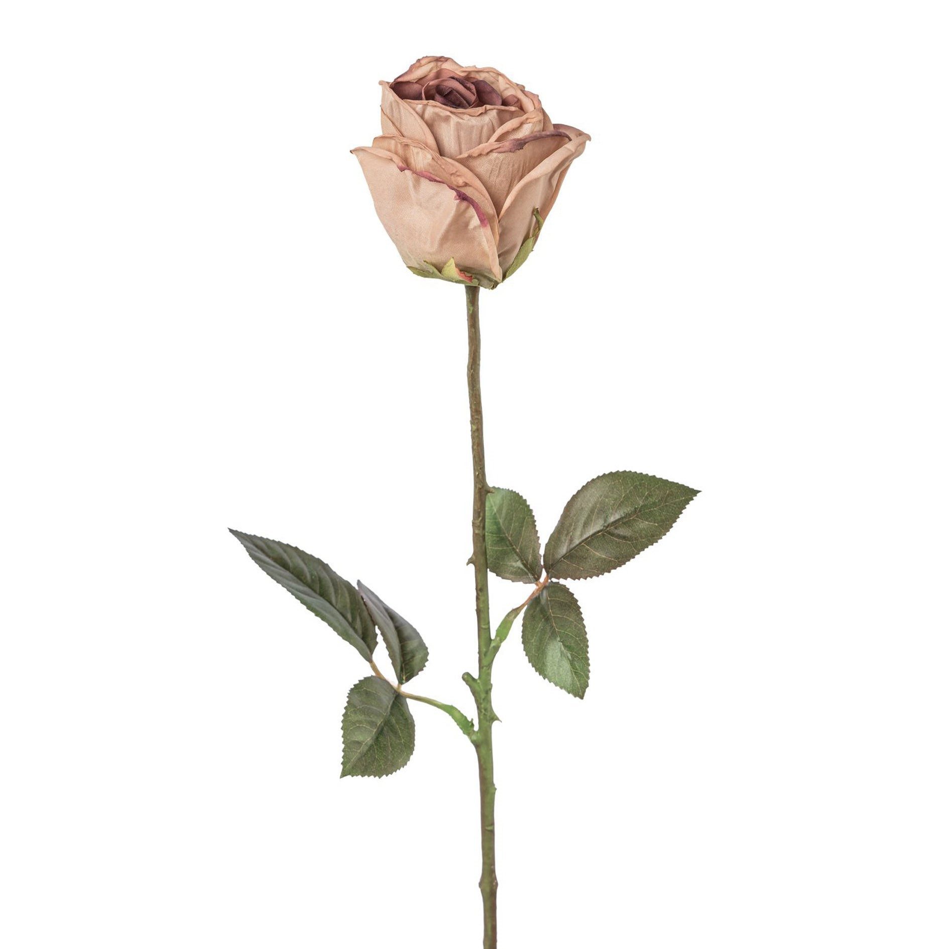 Kunstblume Kunstblume ROSE "TROCKENBLUME". 46cm. 1 Stück. Rosa, ALTROSA, Gasper
