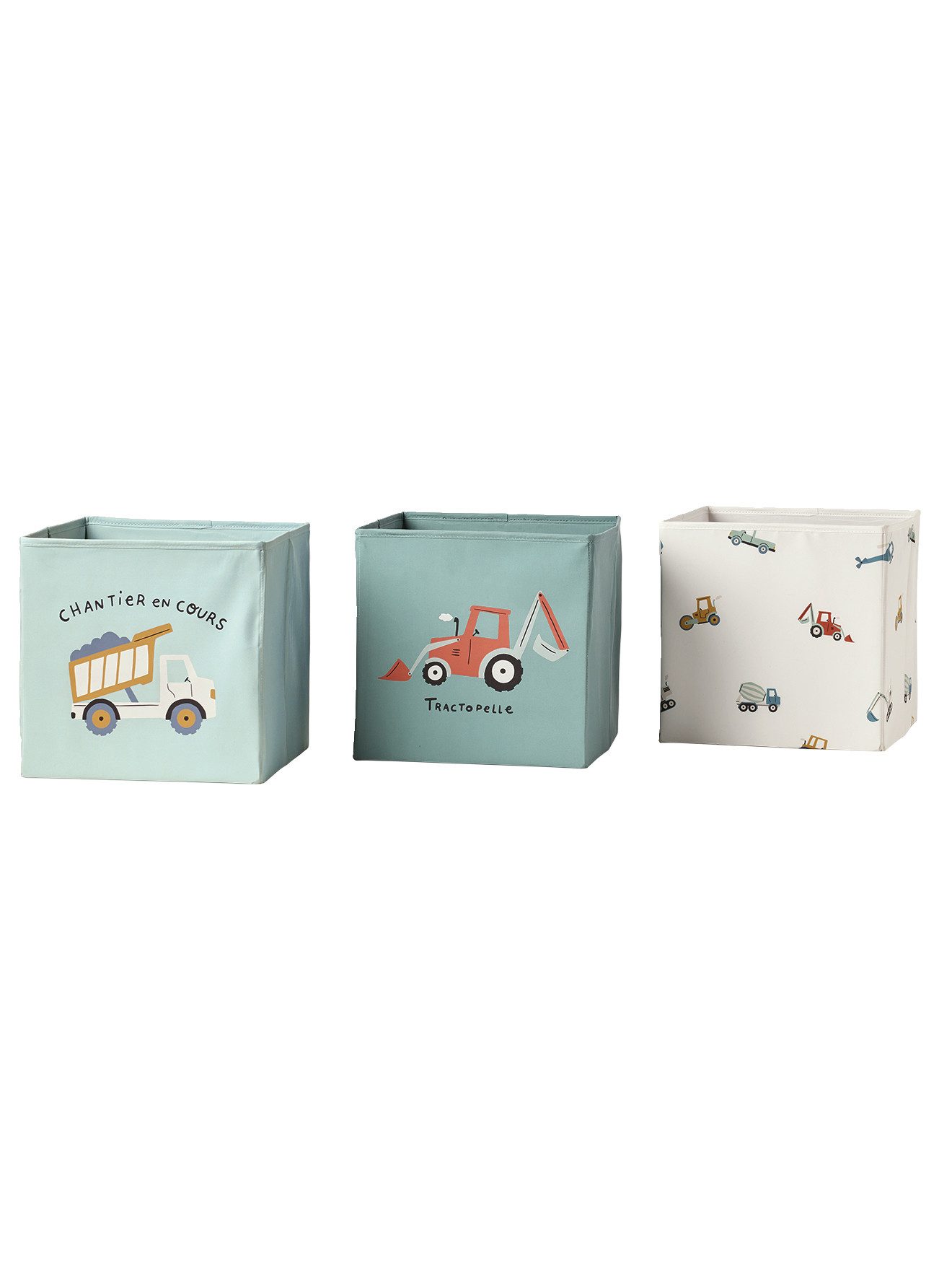 vertbaudet Aufbewahrungsbox, 3er-Pack, 29 x 29 x 29 cm