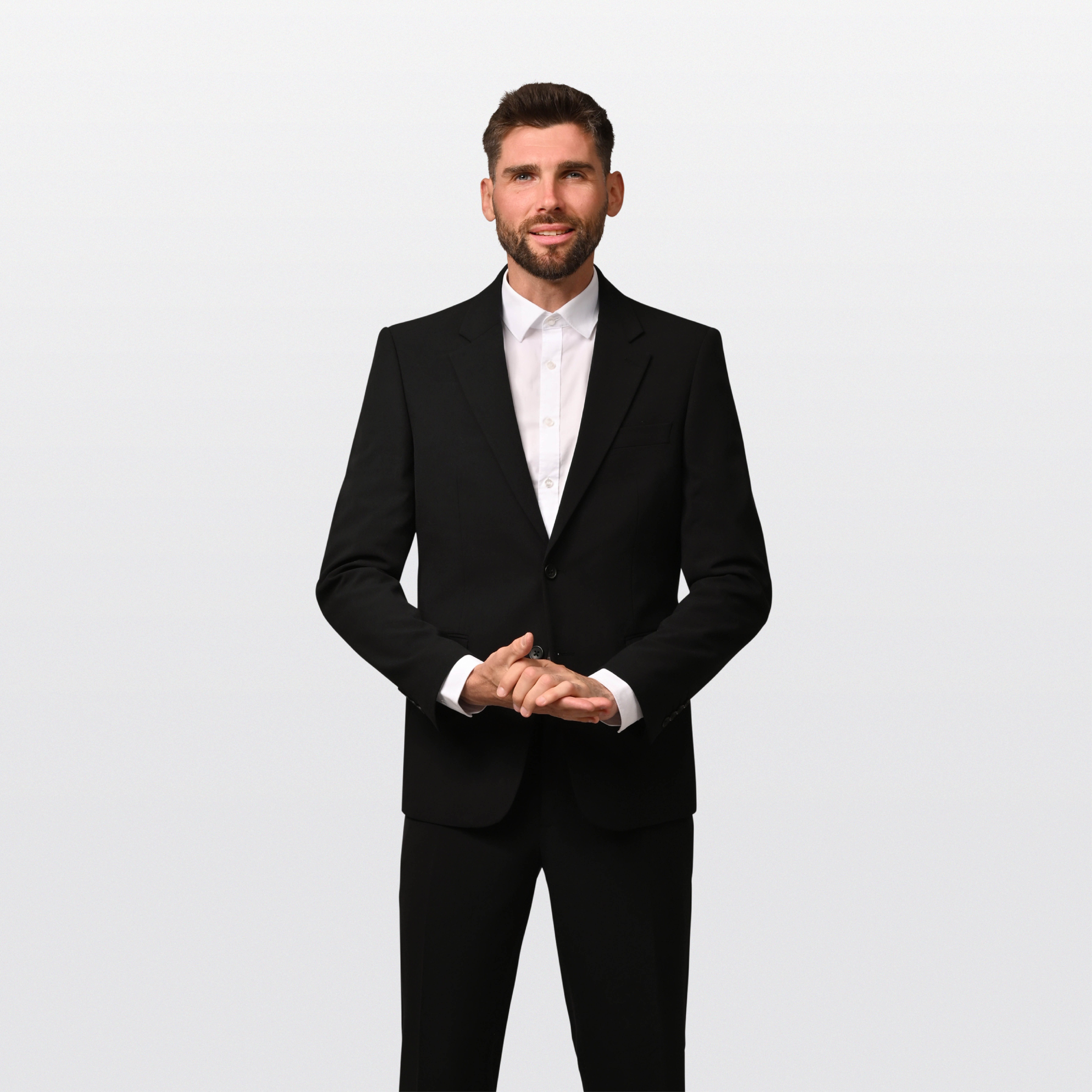 Hirschthal Anzug Herren Business Anzug Regular Fit (Anzughose & Sakko, 2-tlg., Anzug Set) im modernen Look, mit Kleidersack