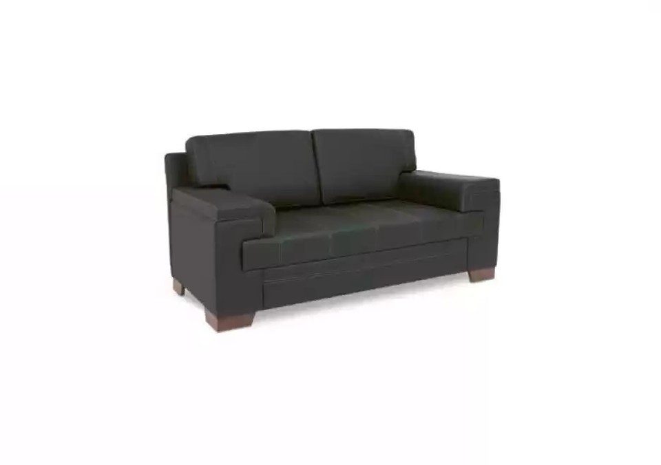 Xlmoebel 2-Sitzer Schwarzes Sofa für Büro und Office, Polstersitzmöbel, 1 Teile, Made in Europa