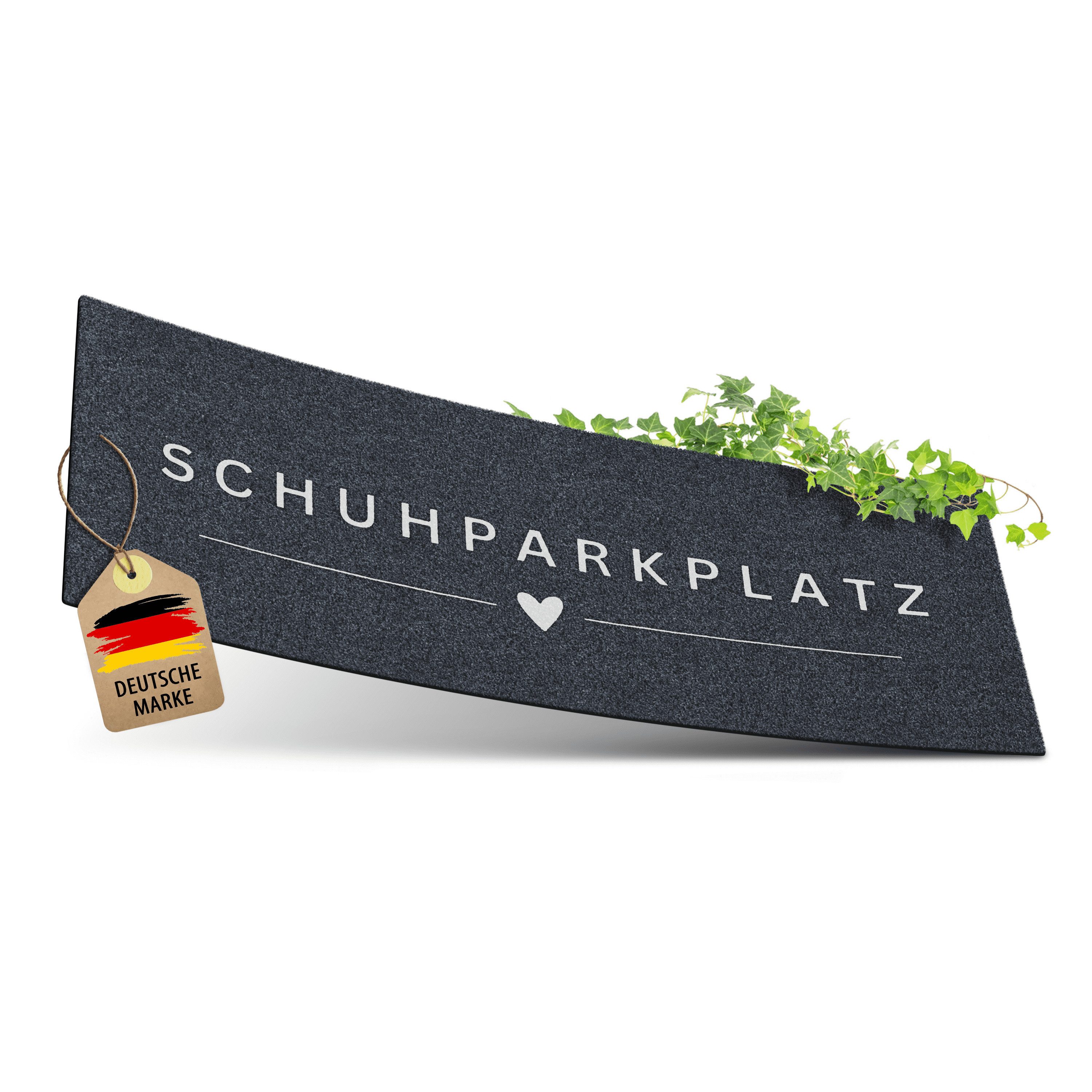 ElbFuchs Fußmatte Schuhparkplatz, Waschbare & Rutschfeste Indoor-Schuhmatte, Schmutzfangmatte für Flur & Eingang