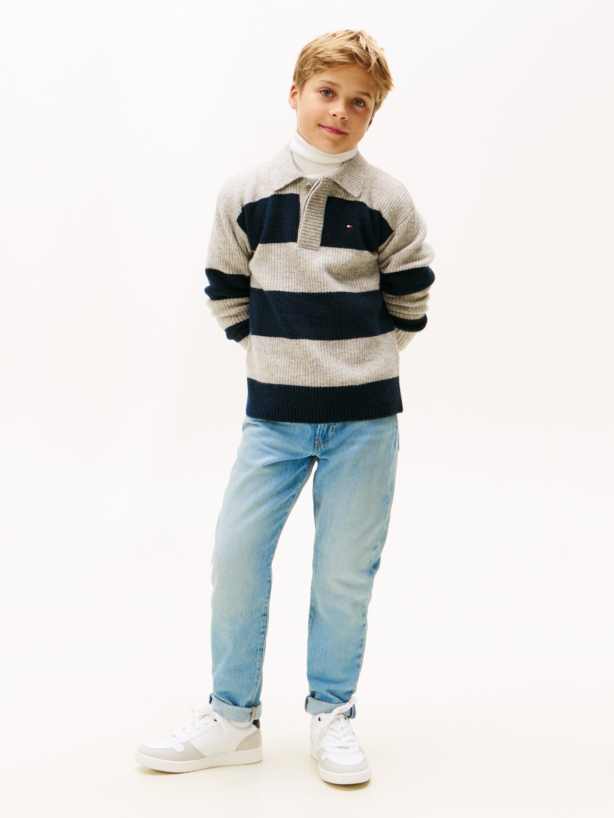 Tommy Hilfiger Strickpullover Regular fit, für Kinder bis 16 Jahre