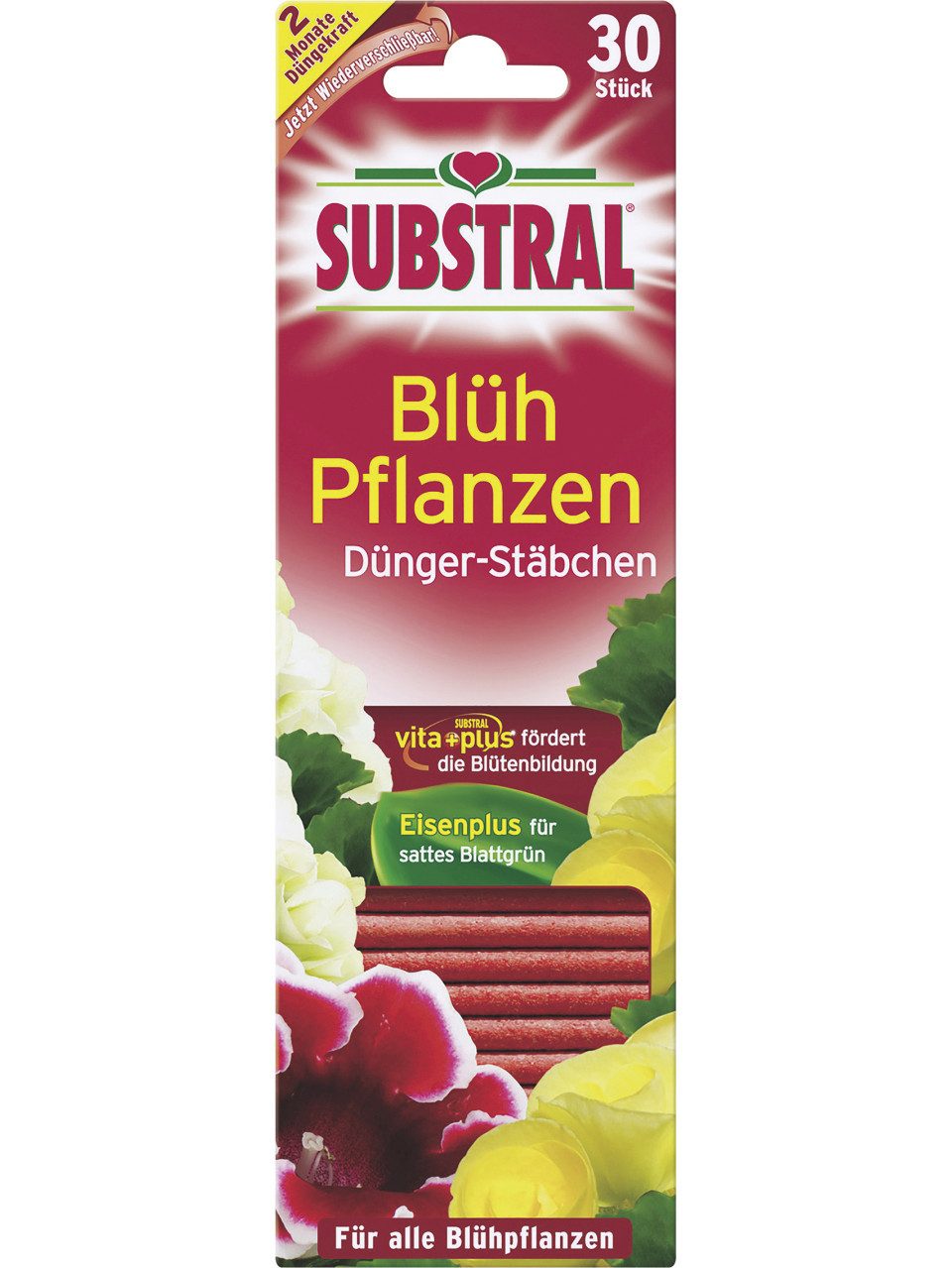Substral Blumendünger Substral Blühpflanzen Düngestäbchen 30 Stück