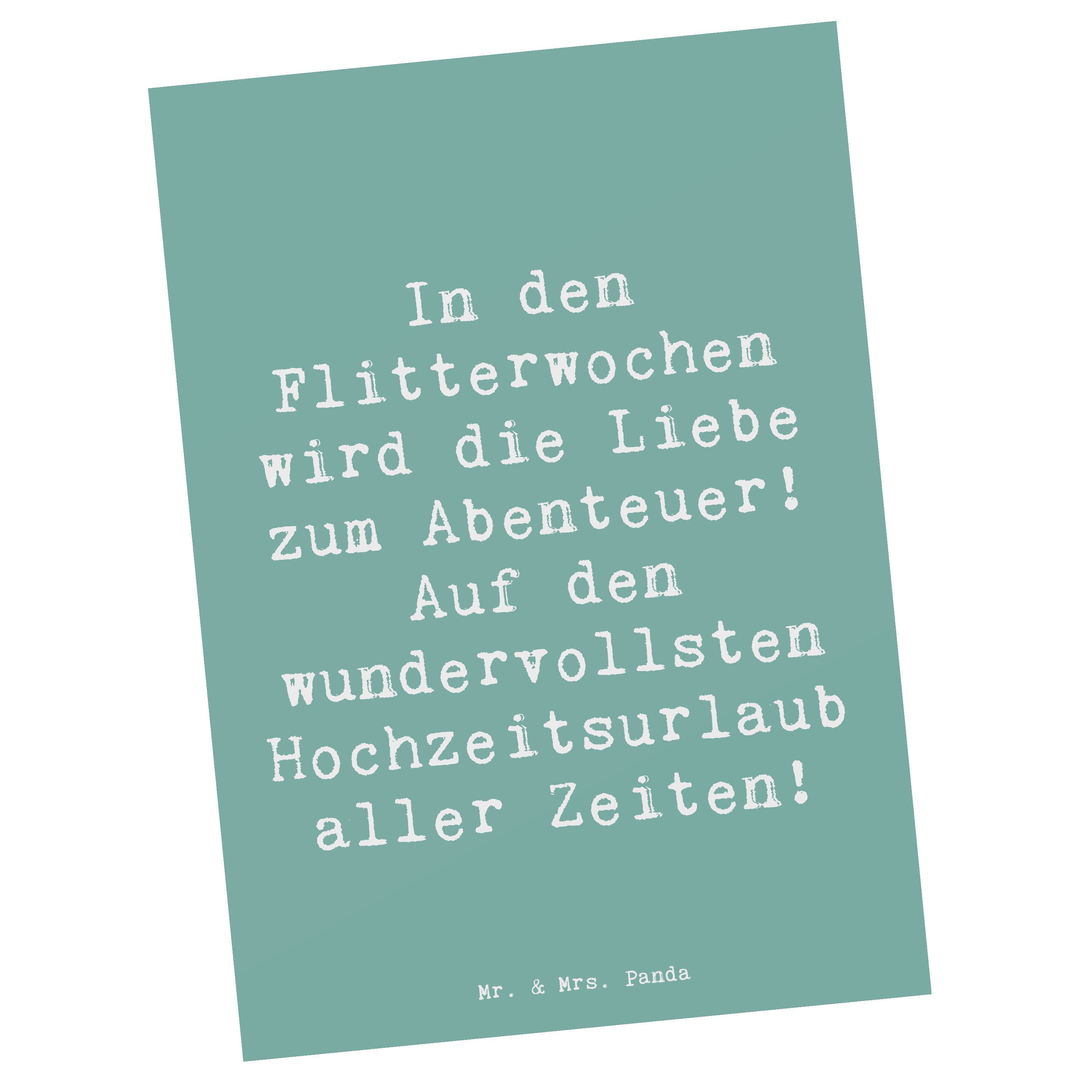 Postkarte Flitterwochen Abenteuer - Meeresbrise - Geschenk, exotisch, einzigart