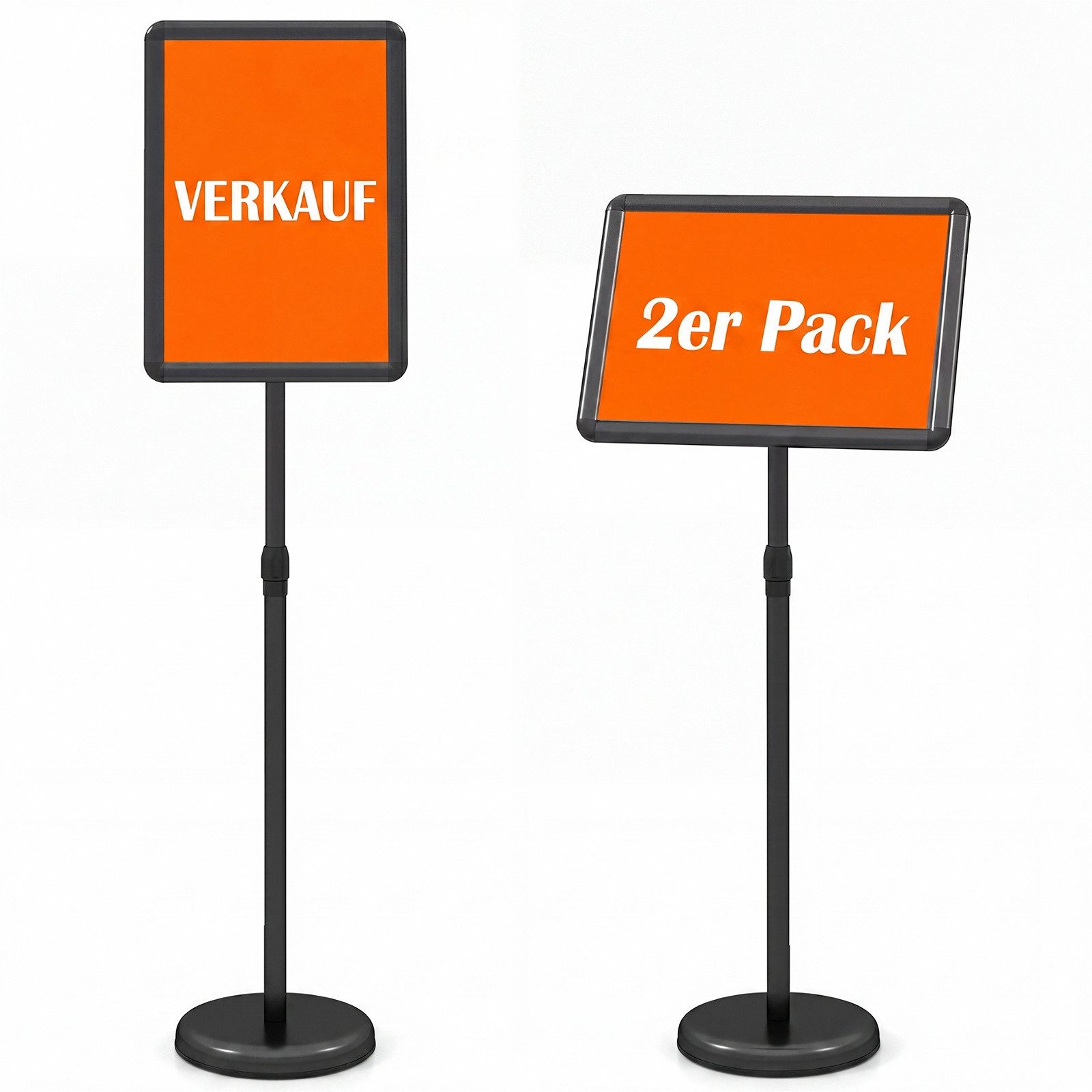 COSTWAY Standtafel, (2-tlg), Infoständer Präsentationsständer A4 höhenverstellbar drehbar