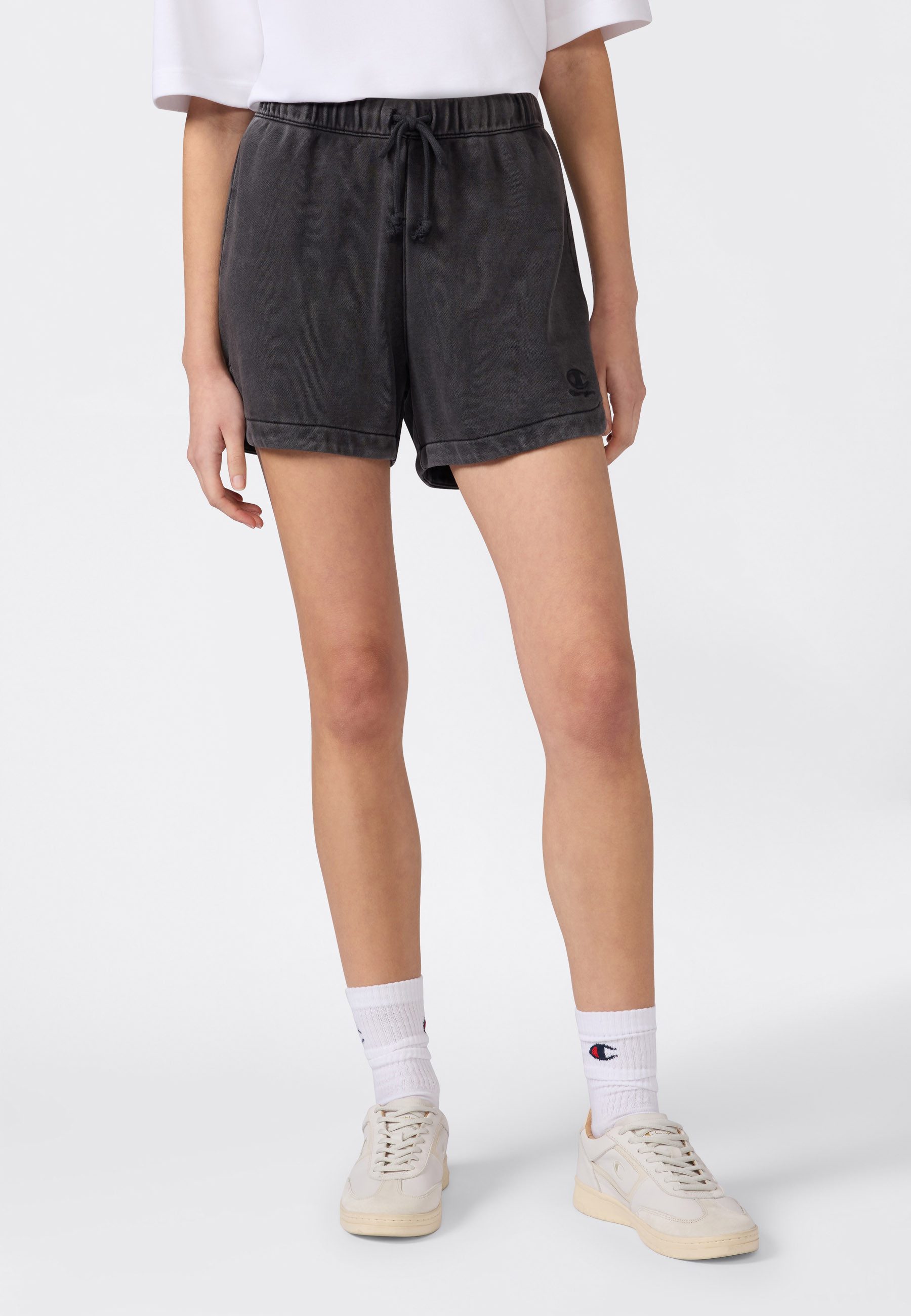 Champion Sweatshorts ICONS WASH Terry Shorts aus Baumwolle und Polyester, bequemer Schnitt, in den Größen XS bis XL