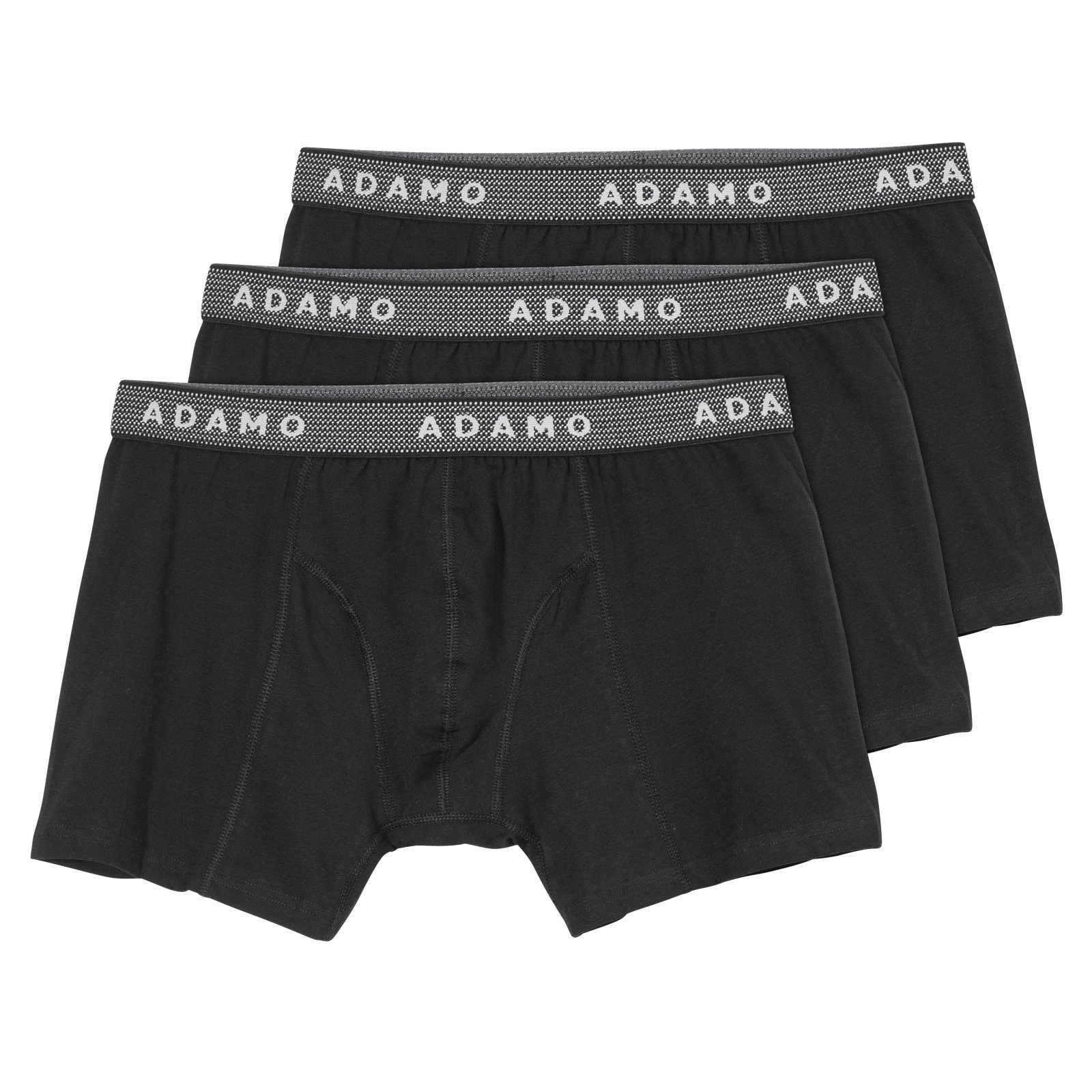 Pack 3-St., 3er-Pack) ADAMO Fashion 3er Größen Pants Große (Packung, schwarz Adamo Maxipants Retro