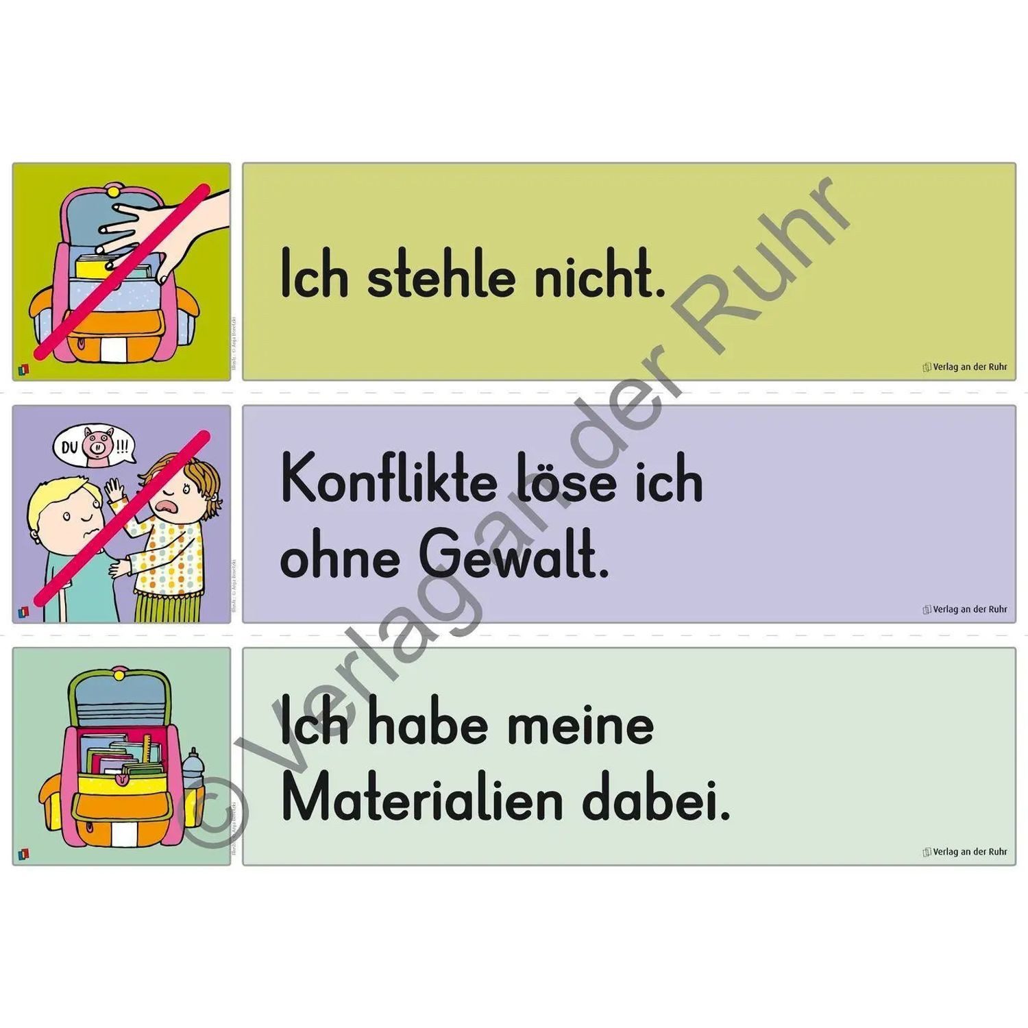 Verlag an der Ruhr Poster Unsere Klassenregeln