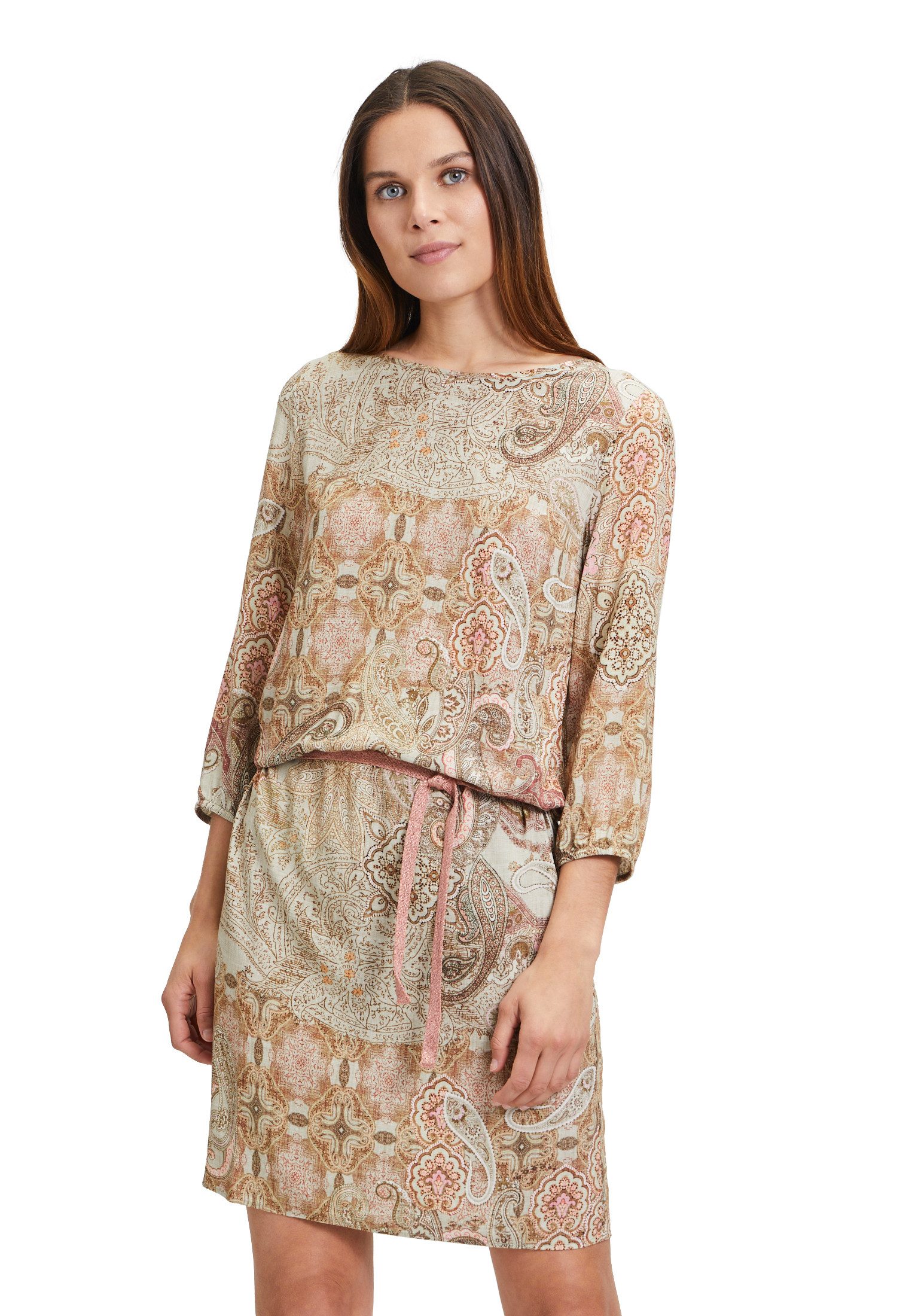 Druckkleid Cartoon Casual-Kleid mit Muster