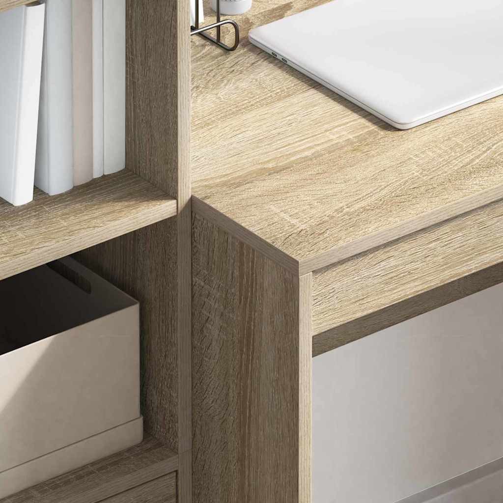 vidaXL Schreibtisch Schreibtisch Sonoma-Eiche 100 x 50 x 76 cm (1-St) – Bild 4 von 5