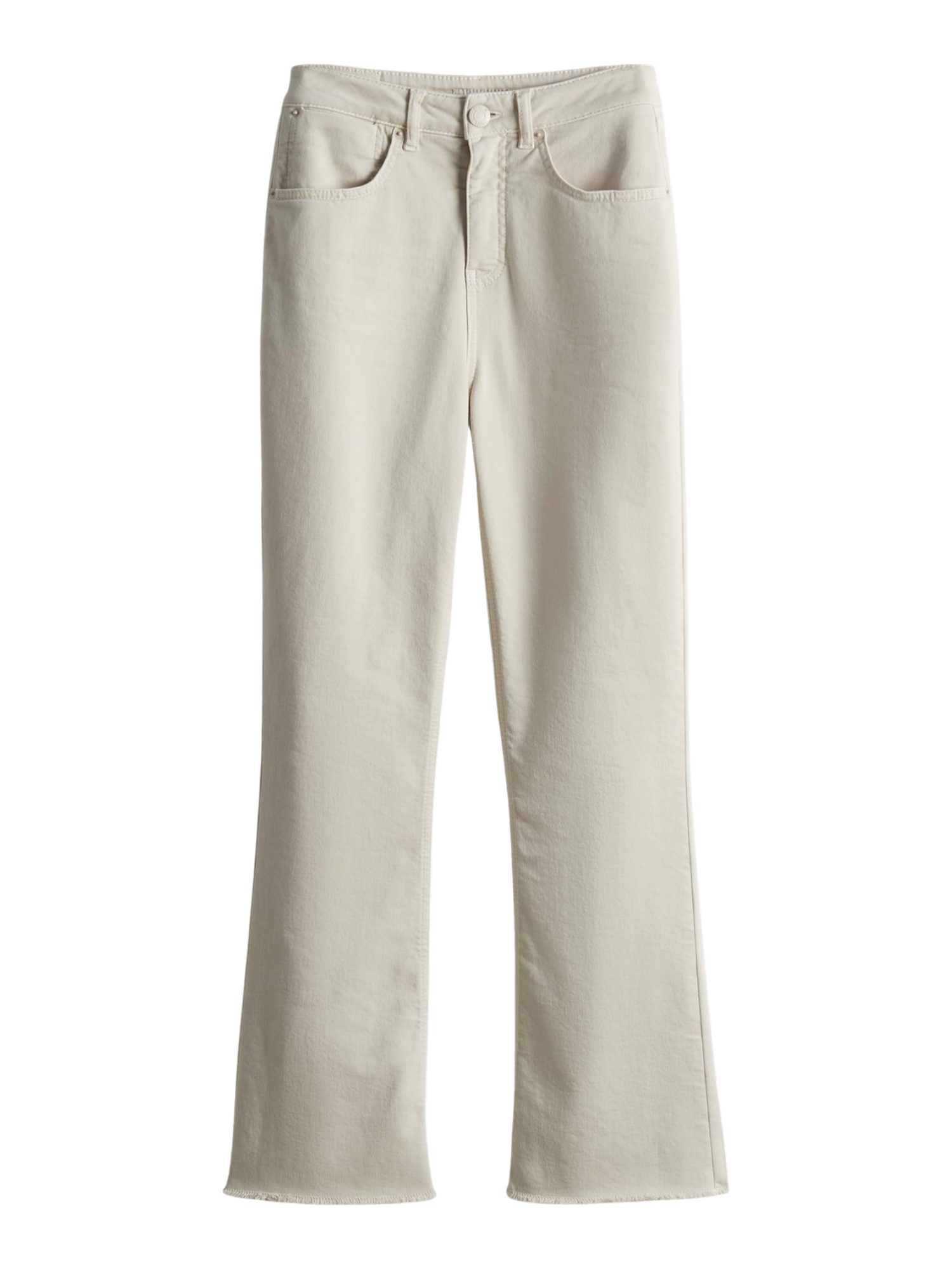 OPUS 5-Pocket-Jeans natur,Casual,Baumwolle,Unifarben,Flared Fit,Mittel