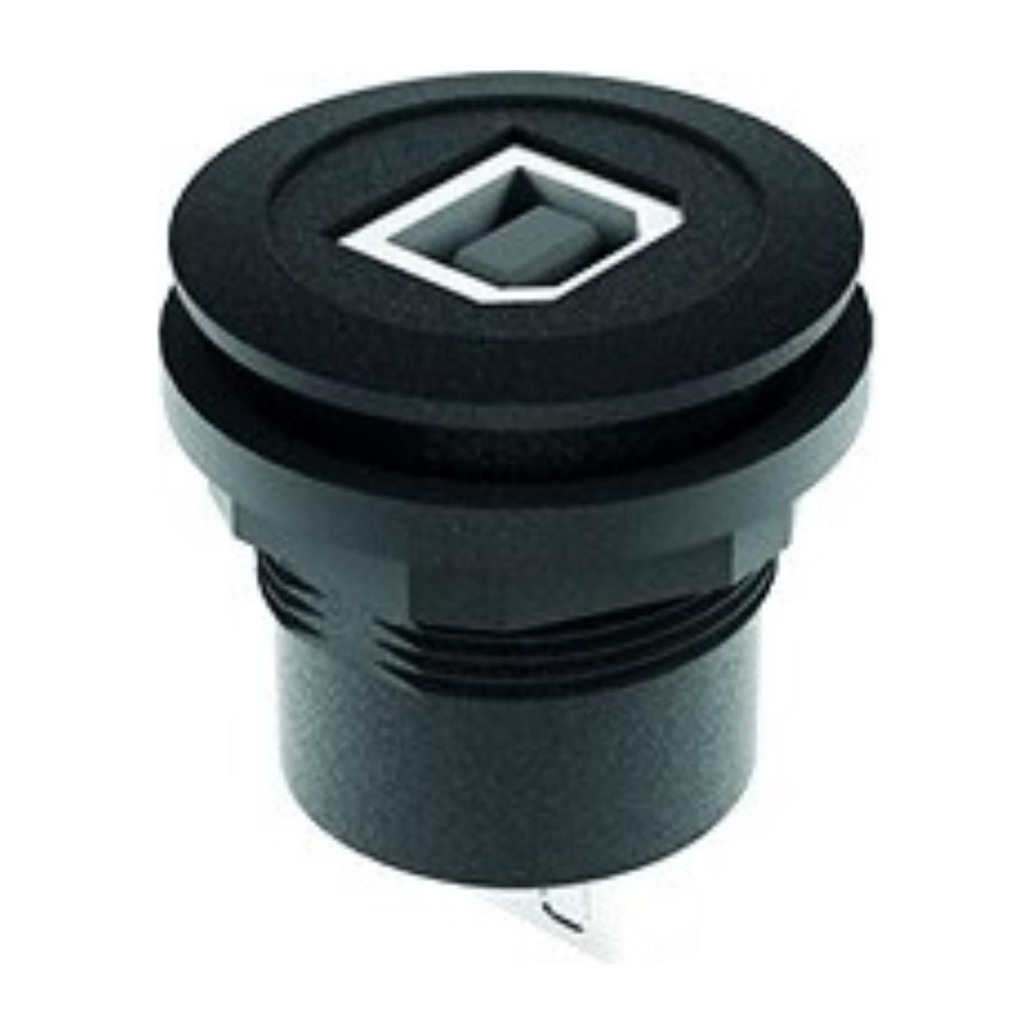 Schlegel Schalter Titel:USB-Buchse B/A, schwarz rund, RONTRON-R-JUWEL Bauform Seite 1:, Schalter/Taster-Besonderheiten