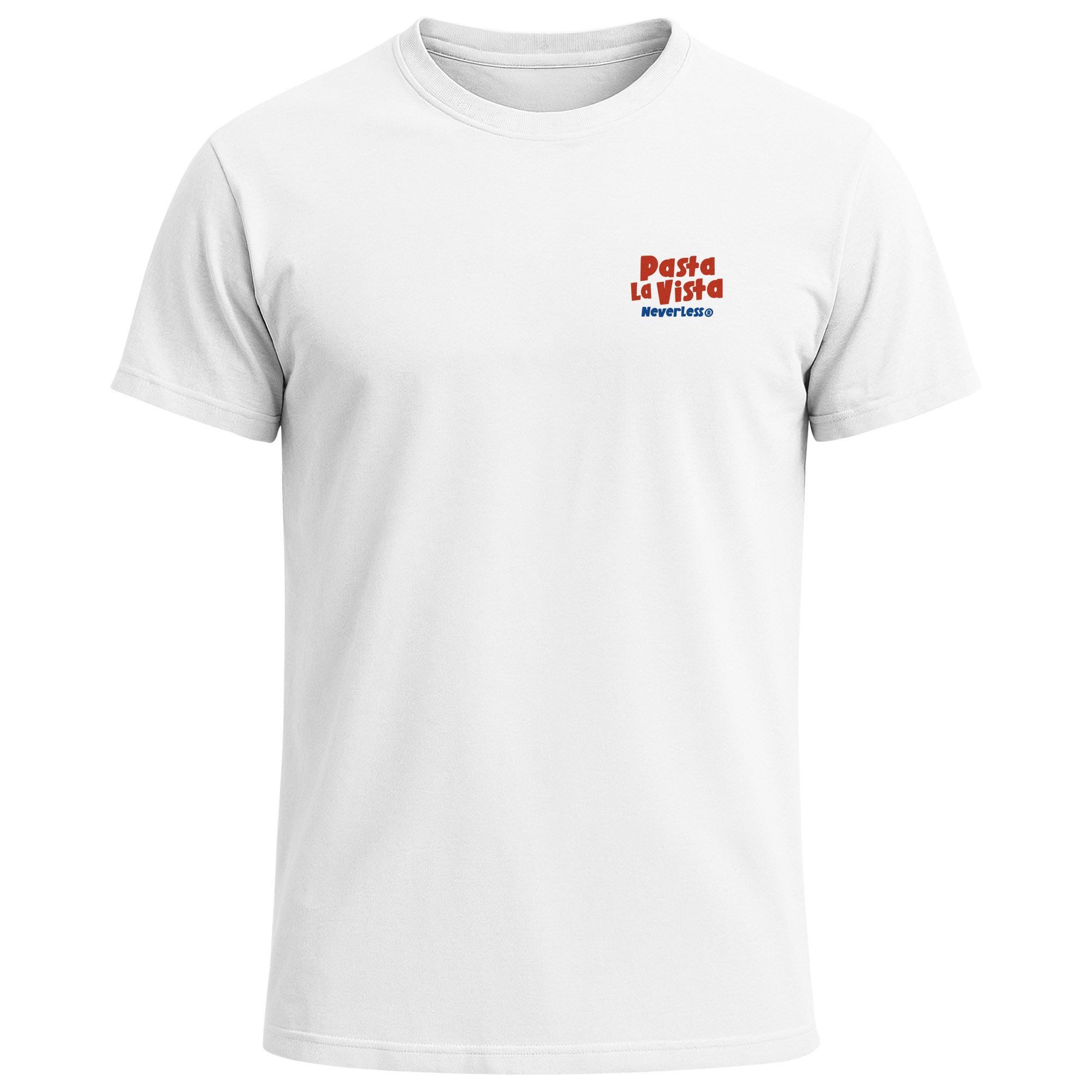Neverless Print-Shirt Herren T-Shirt Backprint Pasta la Vista Spaghetti Pri günstig online kaufen