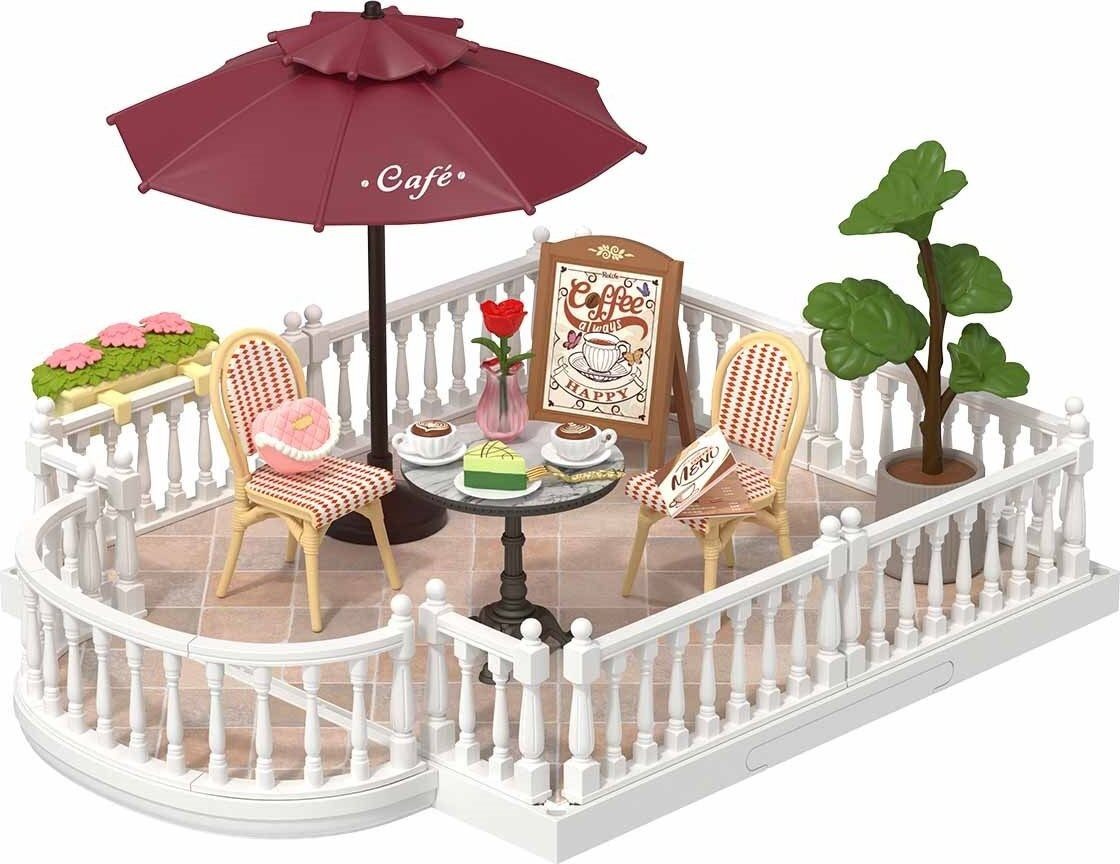 Robotime Puppenhaus ROBOTIME Rolife DIY-Haus: Schickes Terrassenauto 76 Puppen