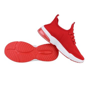 Ital-Design Herren Low-Top Freizeit Sneaker Flach Sneakers in Rot