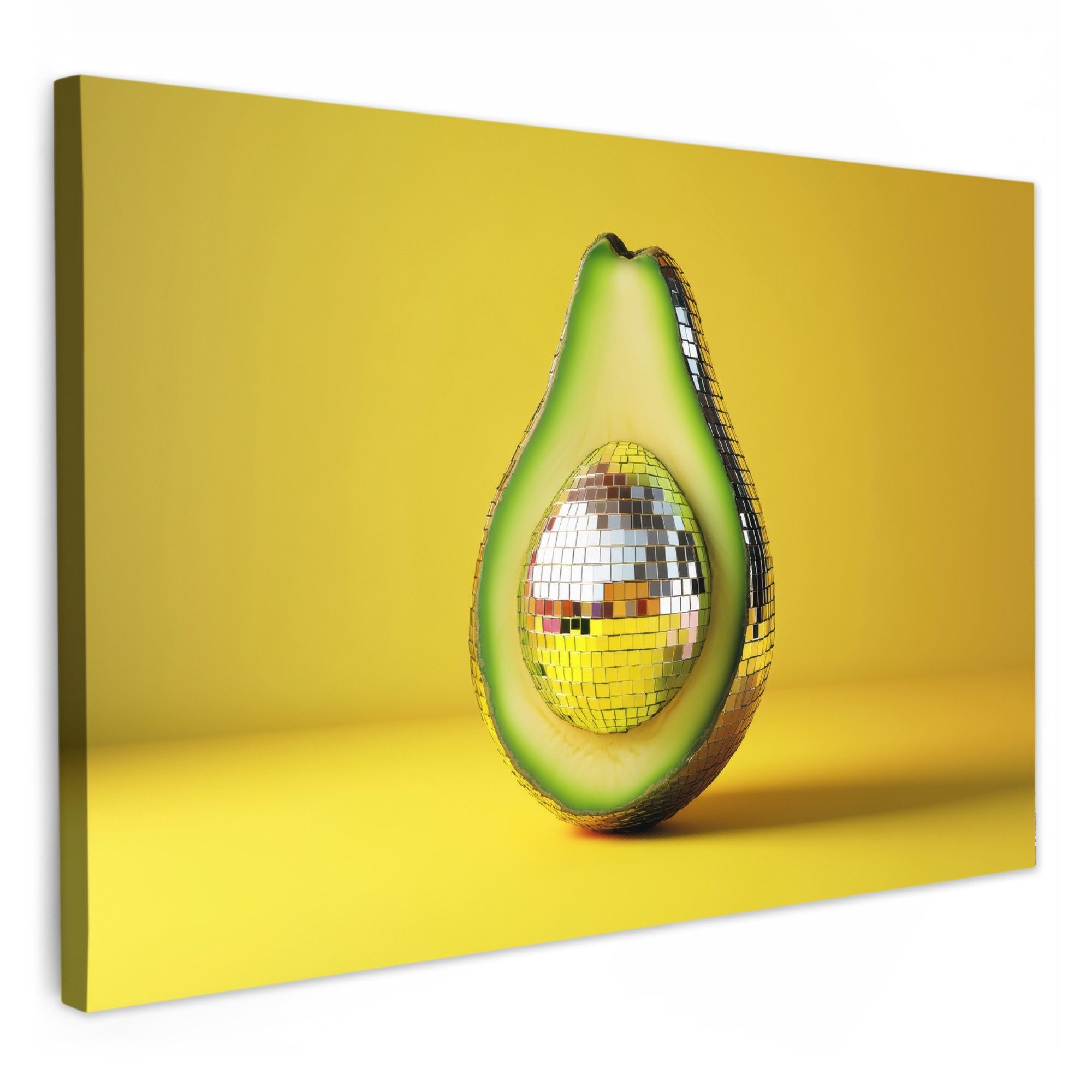 OneMillionCanvasses® Leinwandbild Avocado - Discokugel - günstig online kaufen