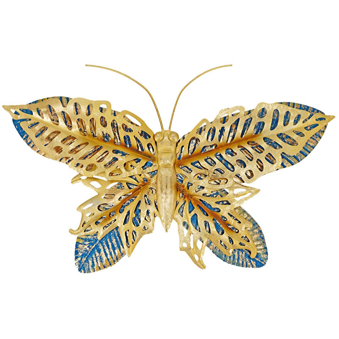 Wanddekoobjekt Wanddeko Blume, Libelle, Schmetterling
