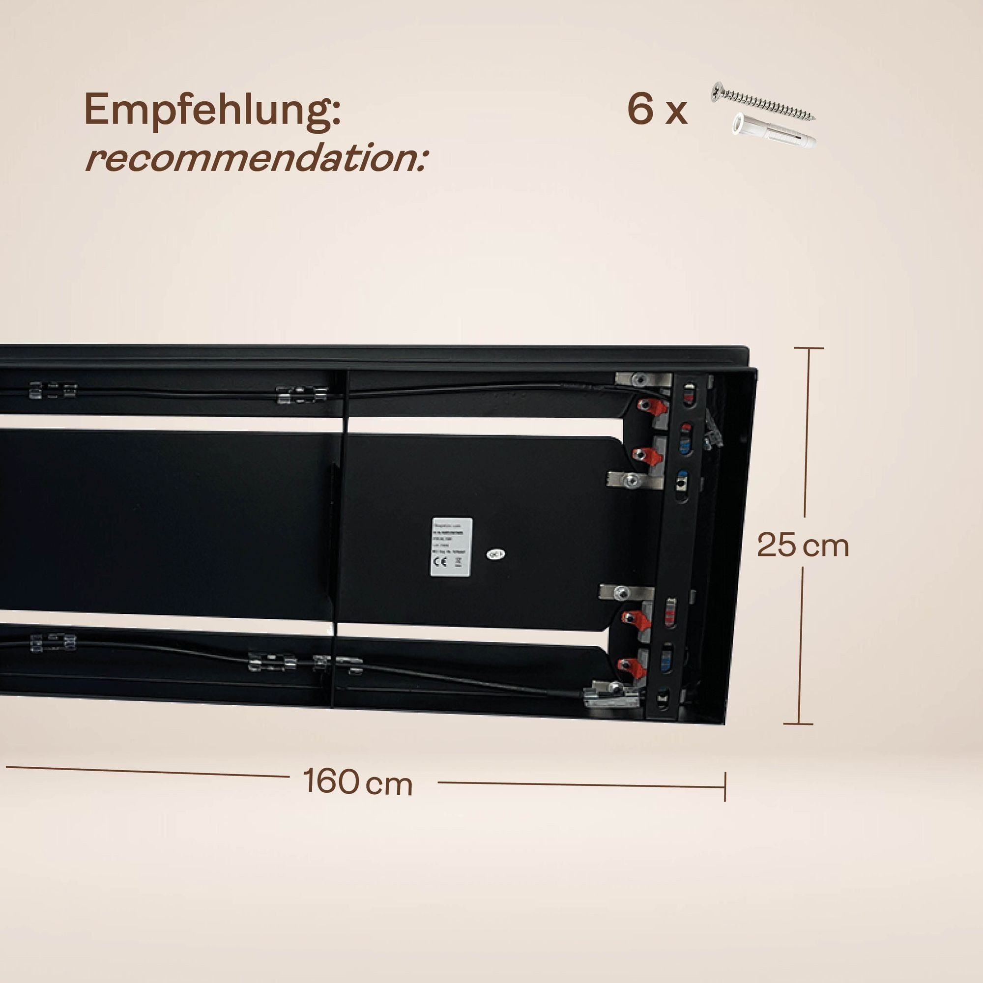 s.luce Pendelleuchte Velo Esstischlampe 5-flg 2-reihig 160cm Ø18/20/25cm Rauch