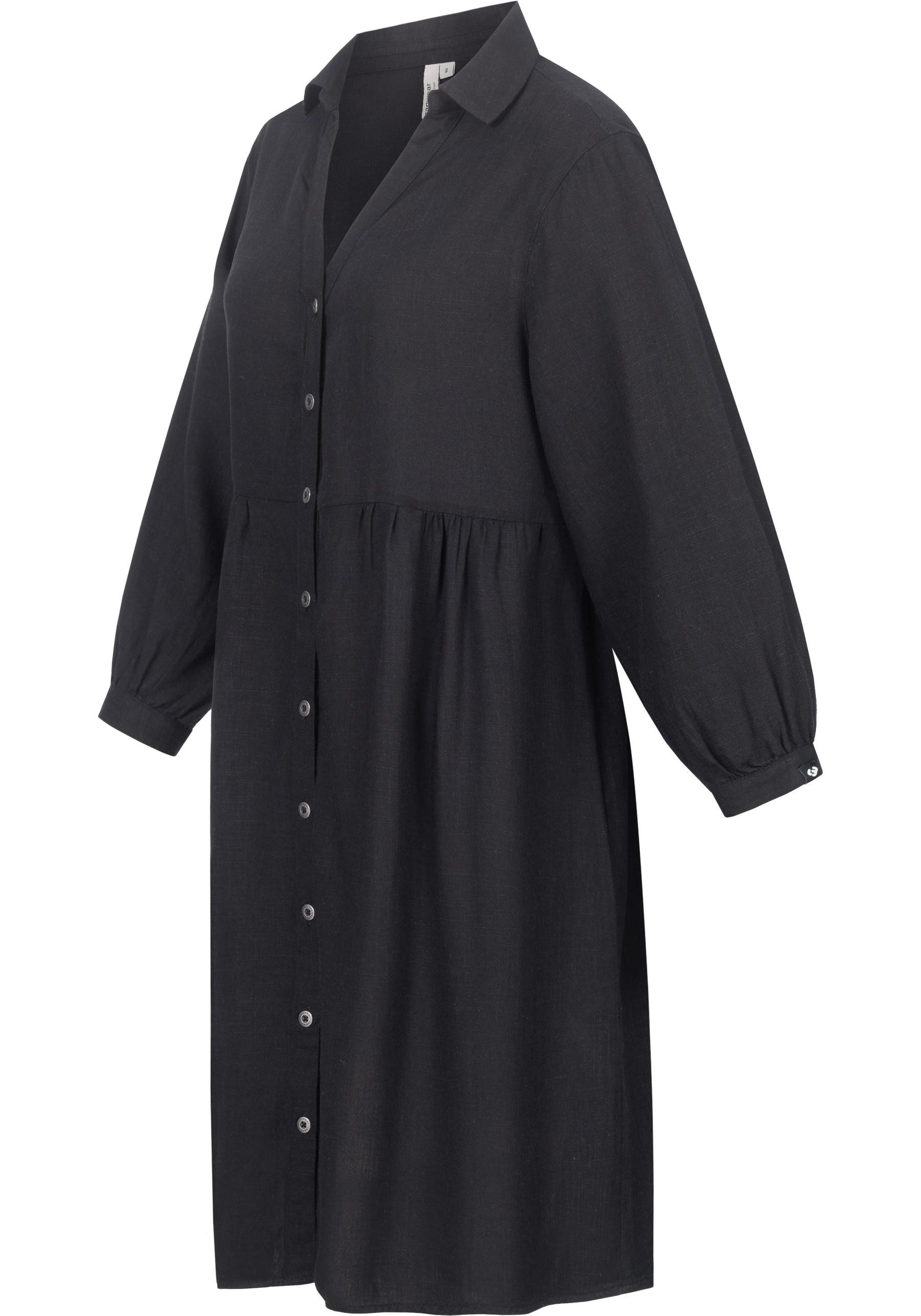 Ragwear Minikleid Almu Leichtes Langarmkleid mit Blumenmuster