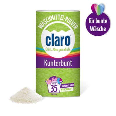 claro claro Öko Waschpulver Kunterbunt 1 kg Colorwaschmittel (1-St)