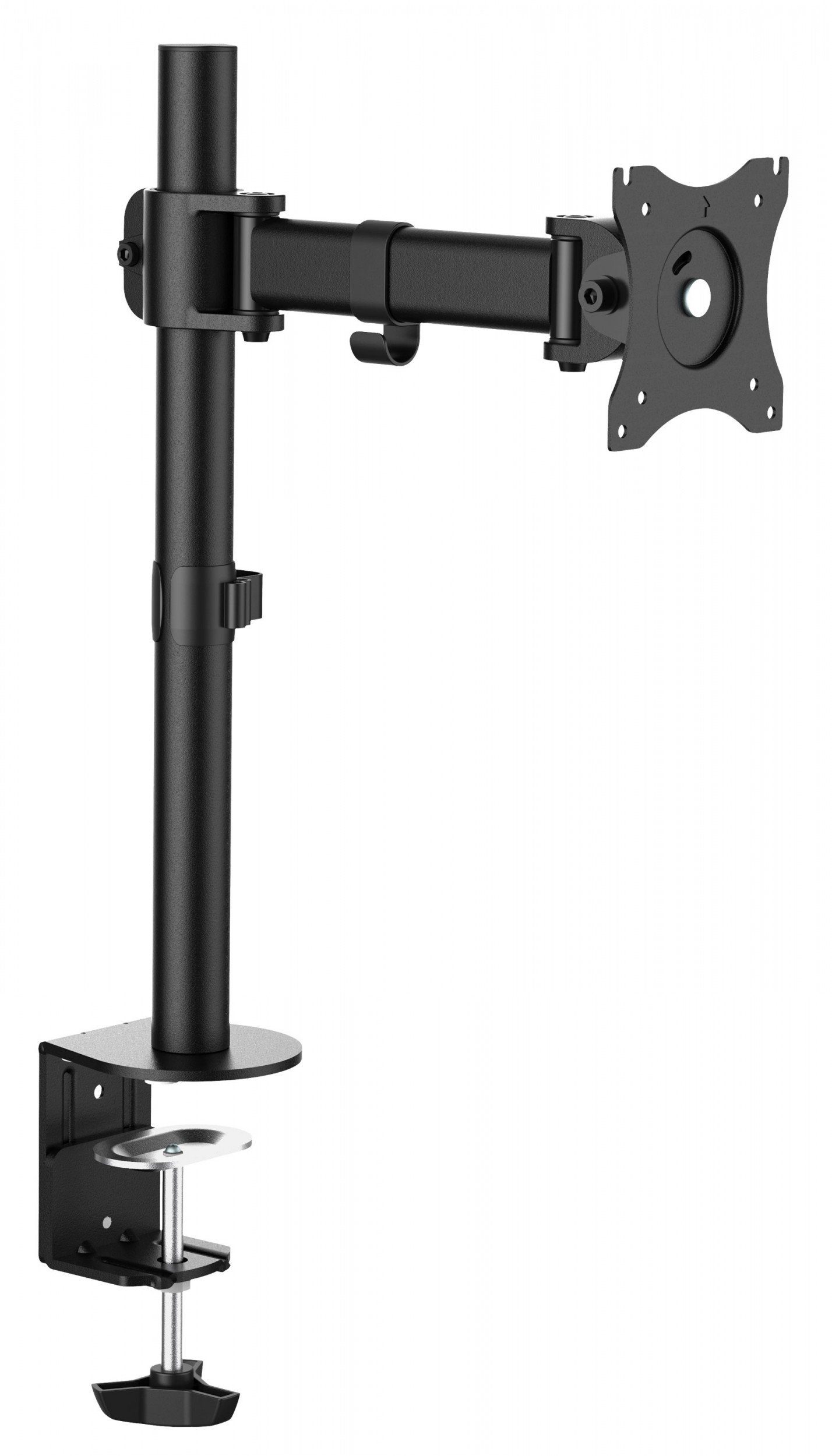 RICOO Monitor-Halterung Monitor Tischhalterung schwenkbar neigbar TS5611, (bis 30 Zoll, VESA 75x75 und 100x100, 1-tlg., 8 kg Belastbarkeit, von 33-76 cm (13"-30) Bildschirm-Diagonale, Tischhalterung neigbar bis 45°, max. auf 415 mm vertikal verstellbar)