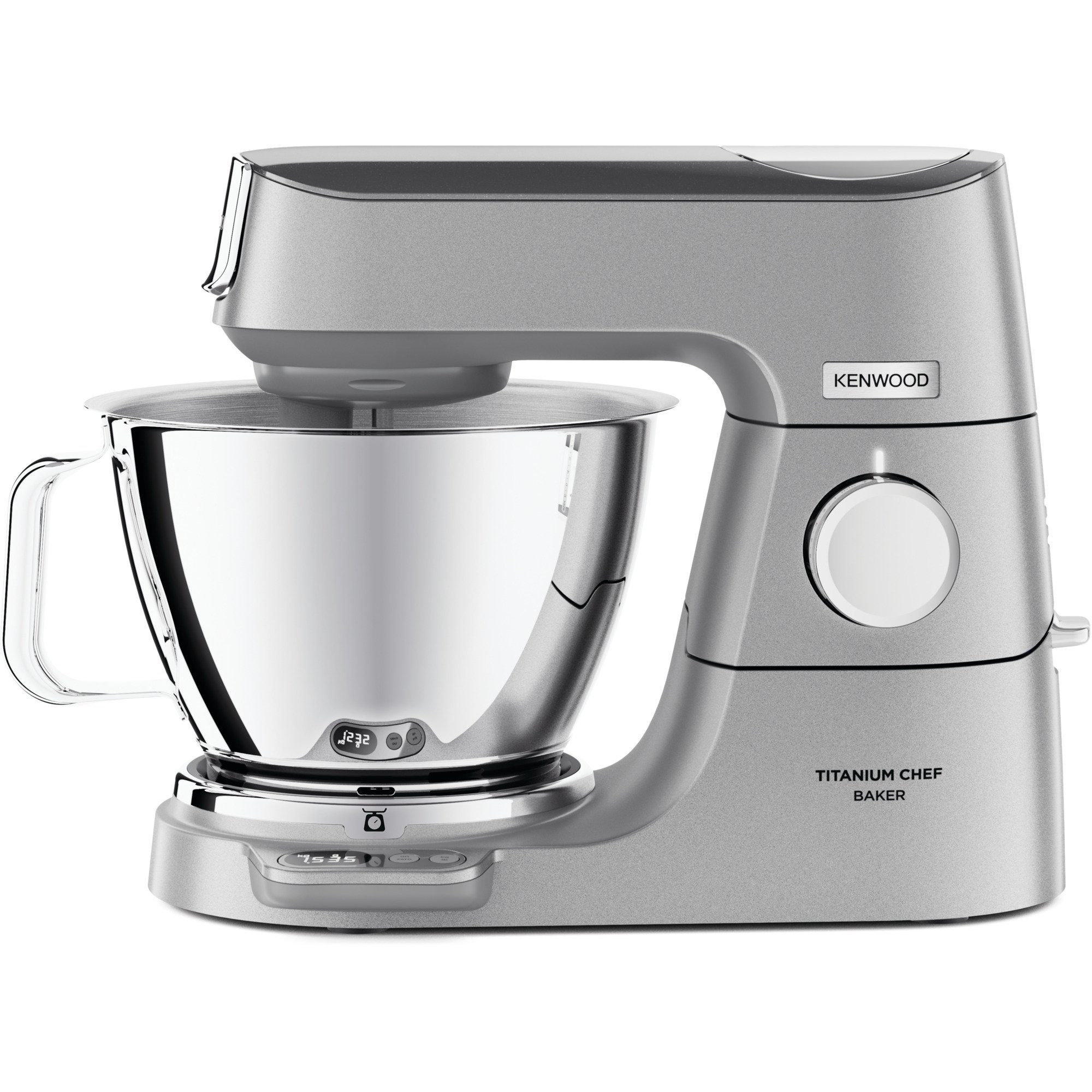 KENWOOD Küchenmaschine Titanium Chef Baker Küchenmaschine KVC85.124SI, 1200 W, 5 l Schüssel