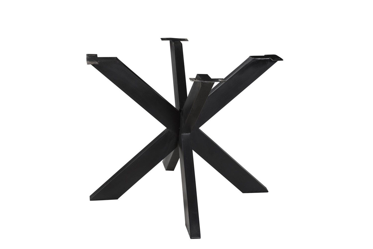 Natur24 Tischgestell Spider Tischbeine 95x95x72 cm Metall Schwarz