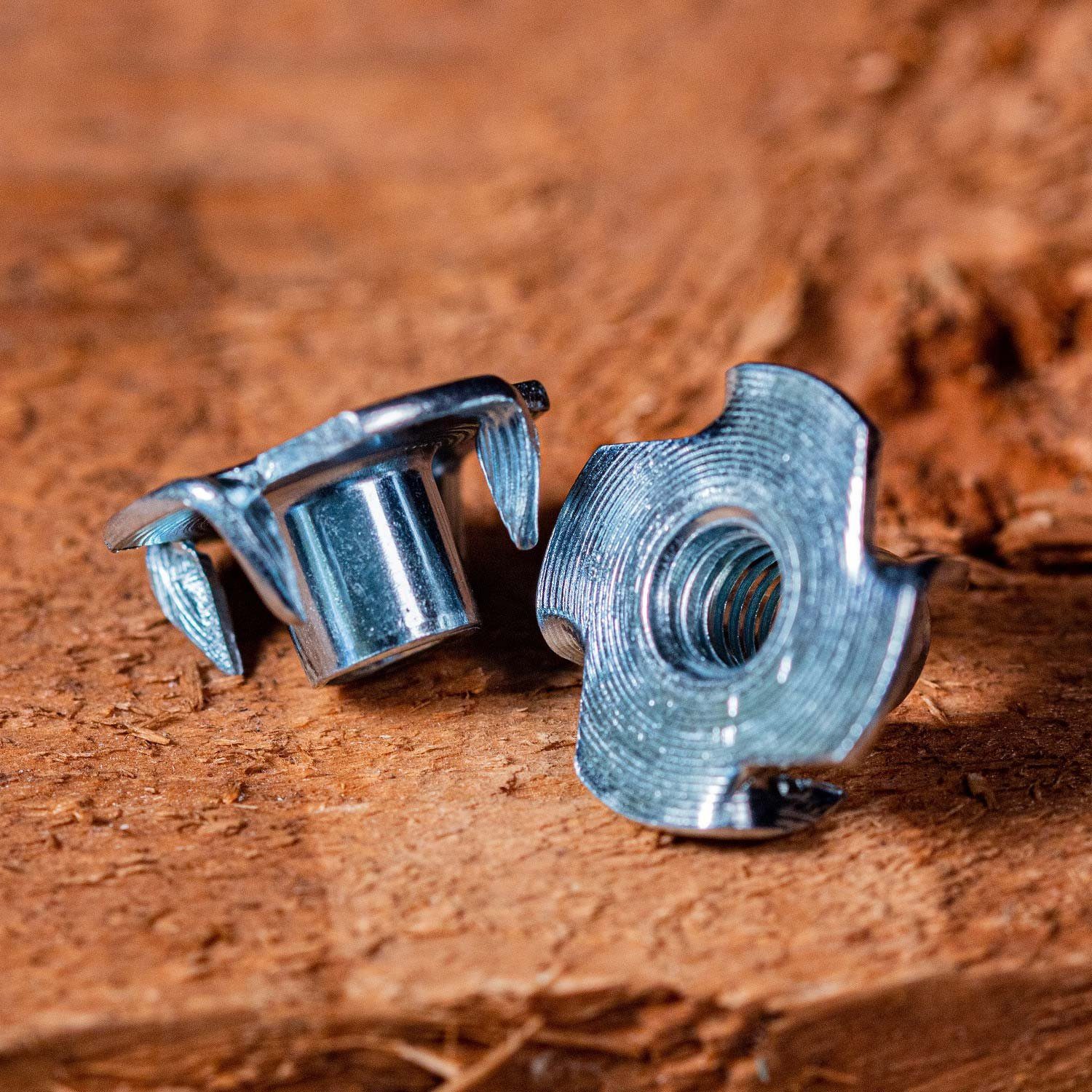 PARCO Einschlagmutter Einschlagmuttern Sortiment M5-M10 400-teilig, (Kräftige Zacken), Verzinkter Stahl, Optimale Passform