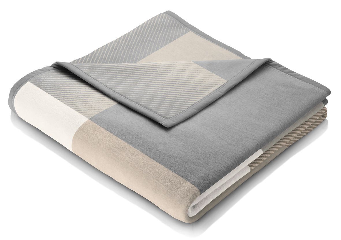 Wohndecke Across beige, karierte Kuscheldecke in günstig online kaufen