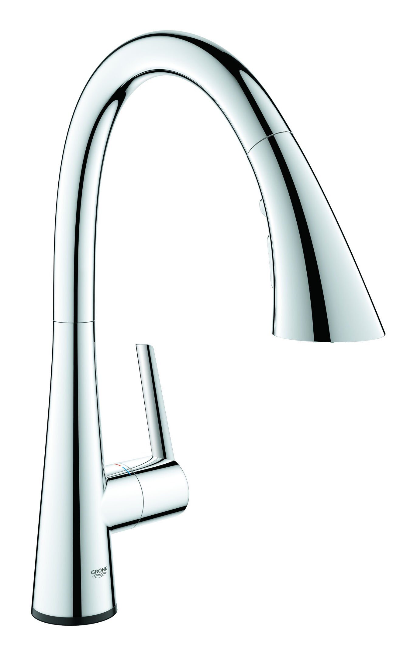 Grohe Küchenarmatur Zedra Touch Elektronische Einhand-Spültischbatterie mit ausziehbarer Brause