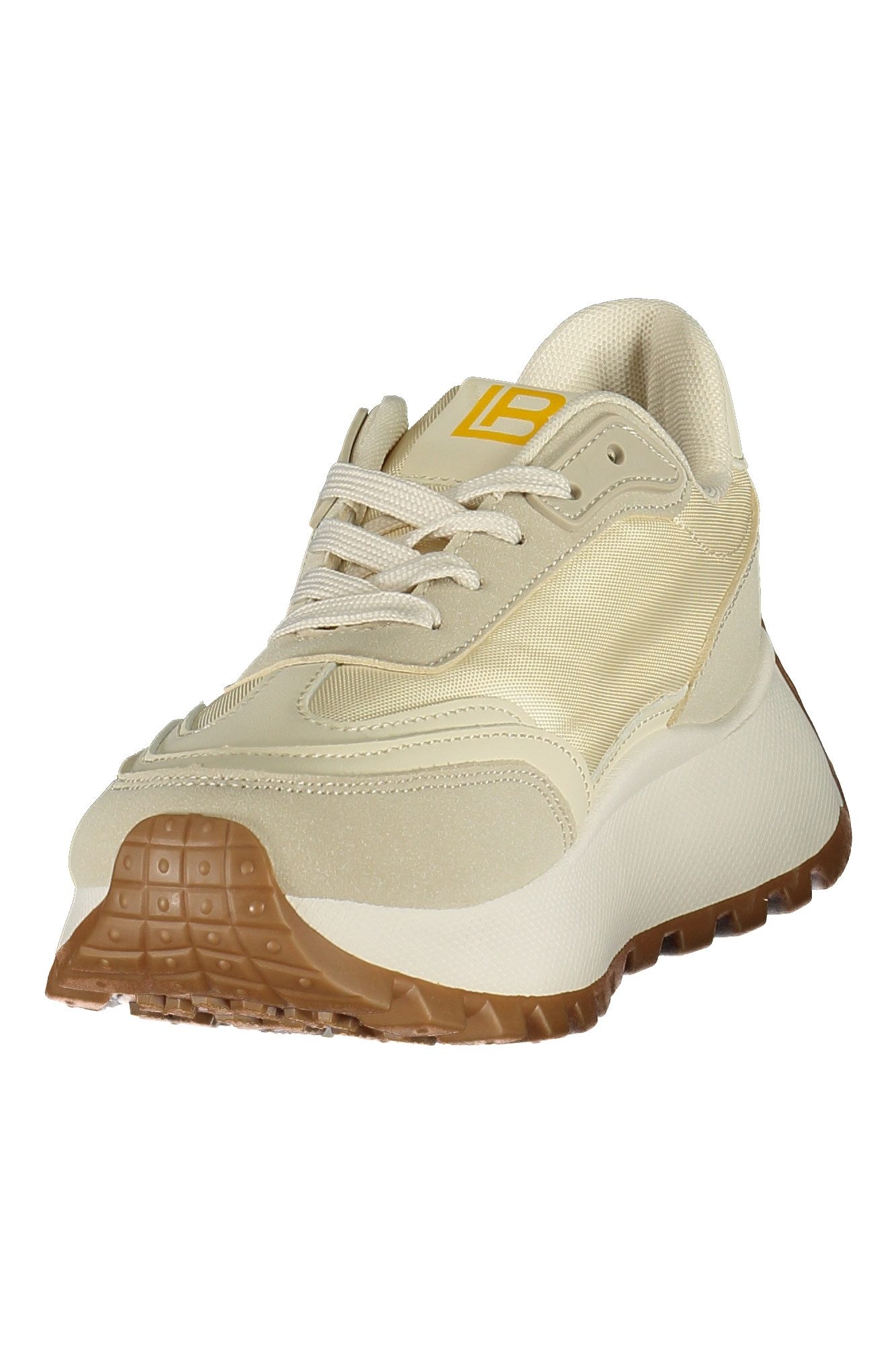 Laura Biagiotti Sneaker Beiger Damensneaker: Komfort mit gelben Details und