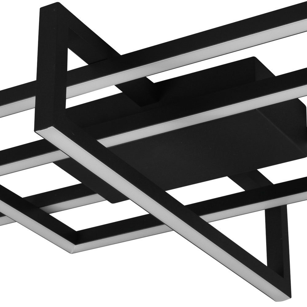 TRIO Leuchten LED Deckenleuchte, LED-Leuchtmittel fest verbaut, Warmweiß, LED Design Decken Lampe Wohn Ess Zimmer Beleuchtung Flur