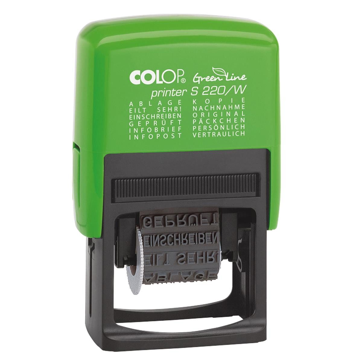COLOP Stempel COLOP Wortbandstempel "Green Line" Printer S220/W