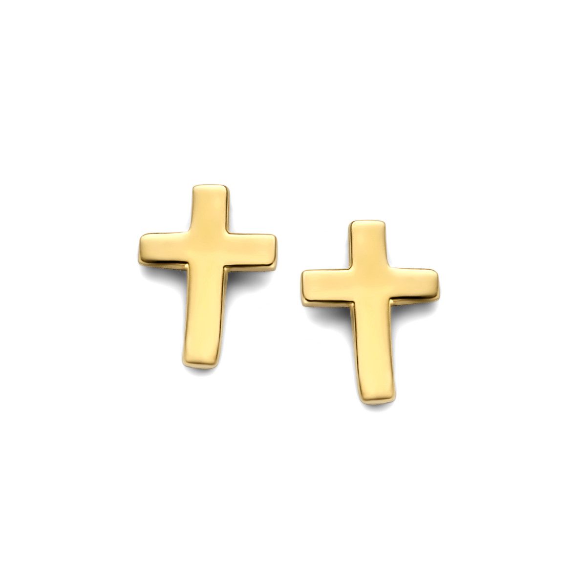 NICEANDnoble Paar Ohrstecker 585er Gelbgold Ohrstecker kleines Kreuz günstig online kaufen