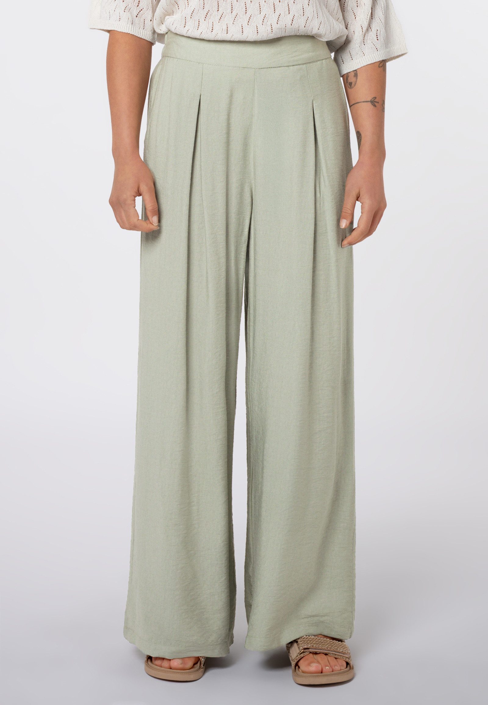 Stoffhose Leichte Sommerhose aus Viskose-Mix