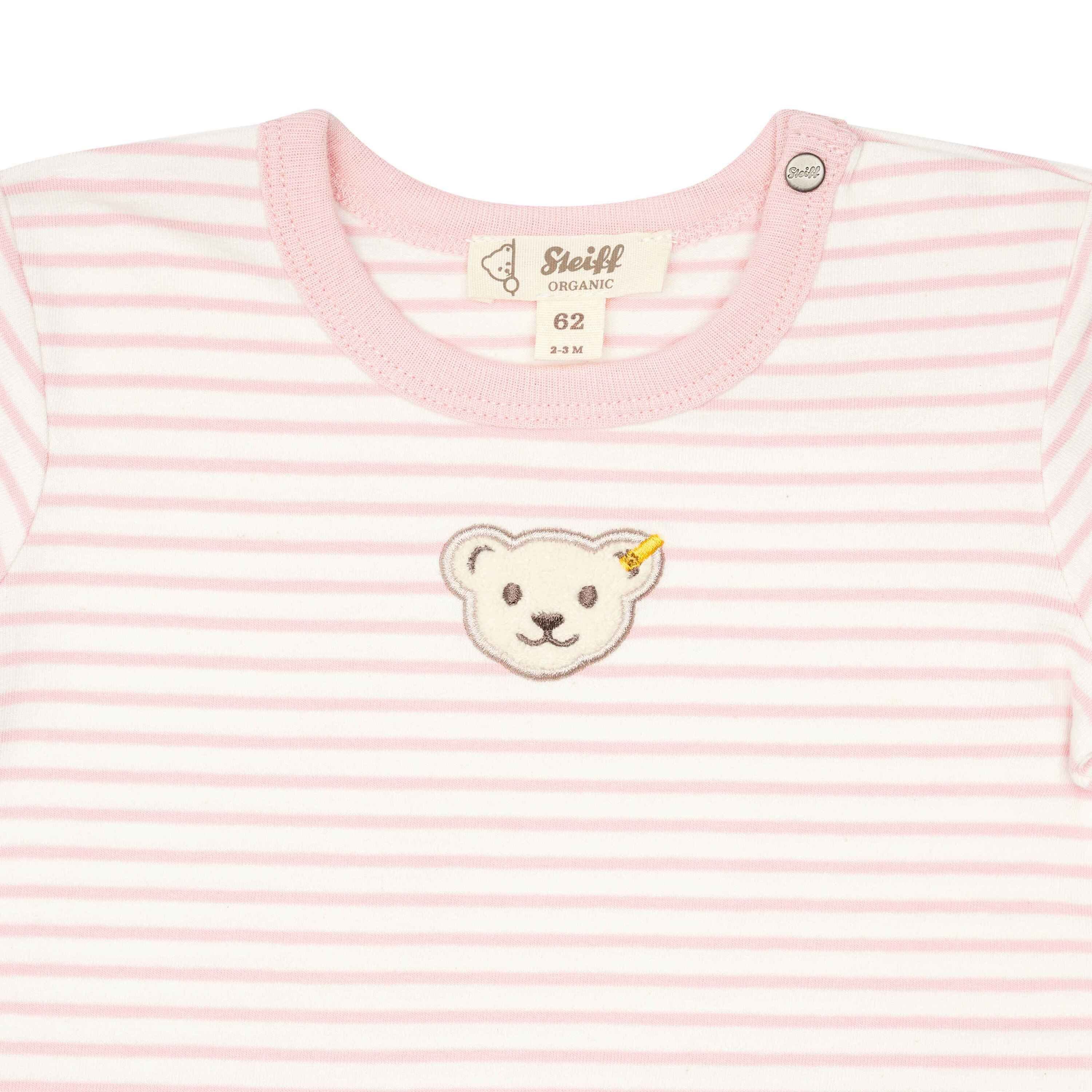 Steiff T-Shirt T-Shirt kurzarm GOTS Baby Wellness mit Teddykopf