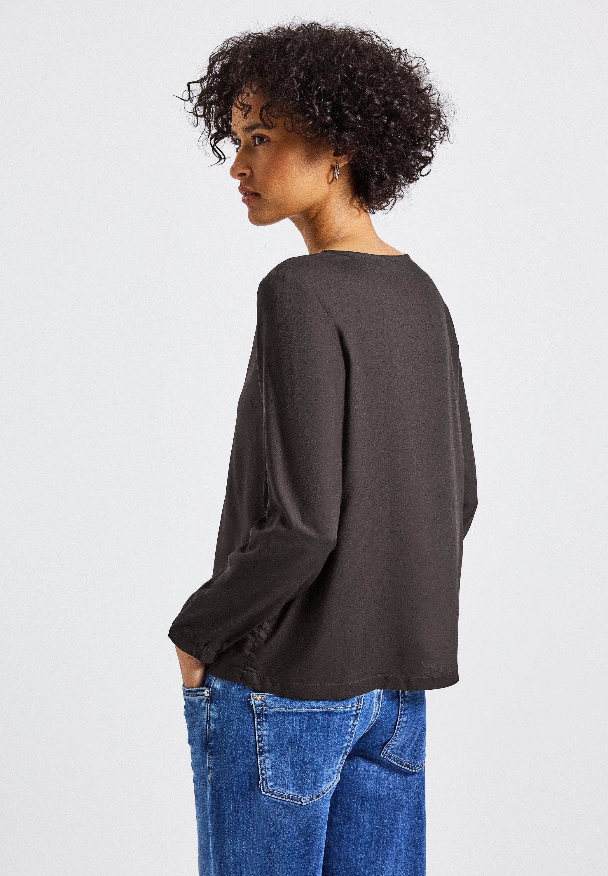 STREET ONE Langarmbluse aus softer Viskose günstig online kaufen